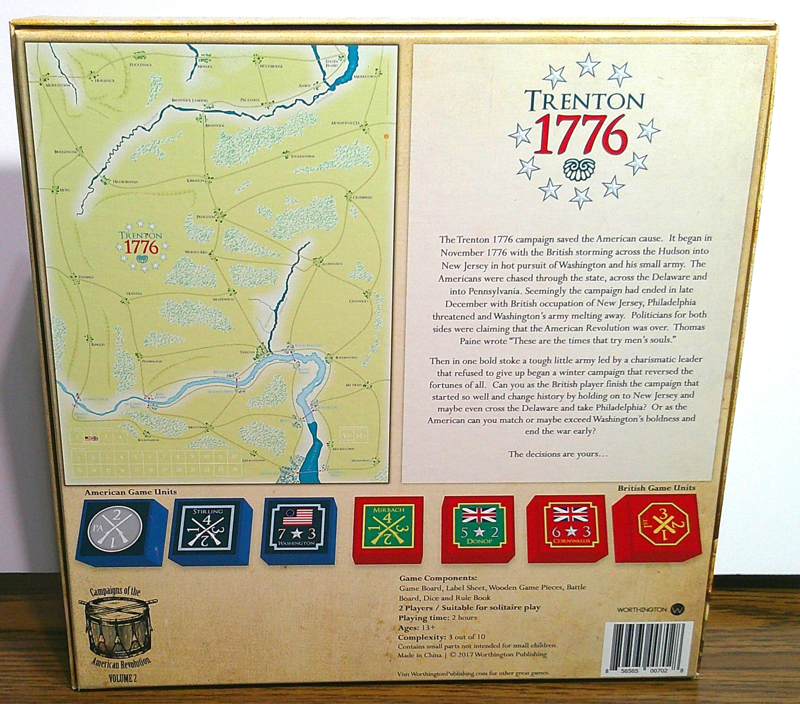 Worthington Games Trenton 1776 Campaign of the American Revolution