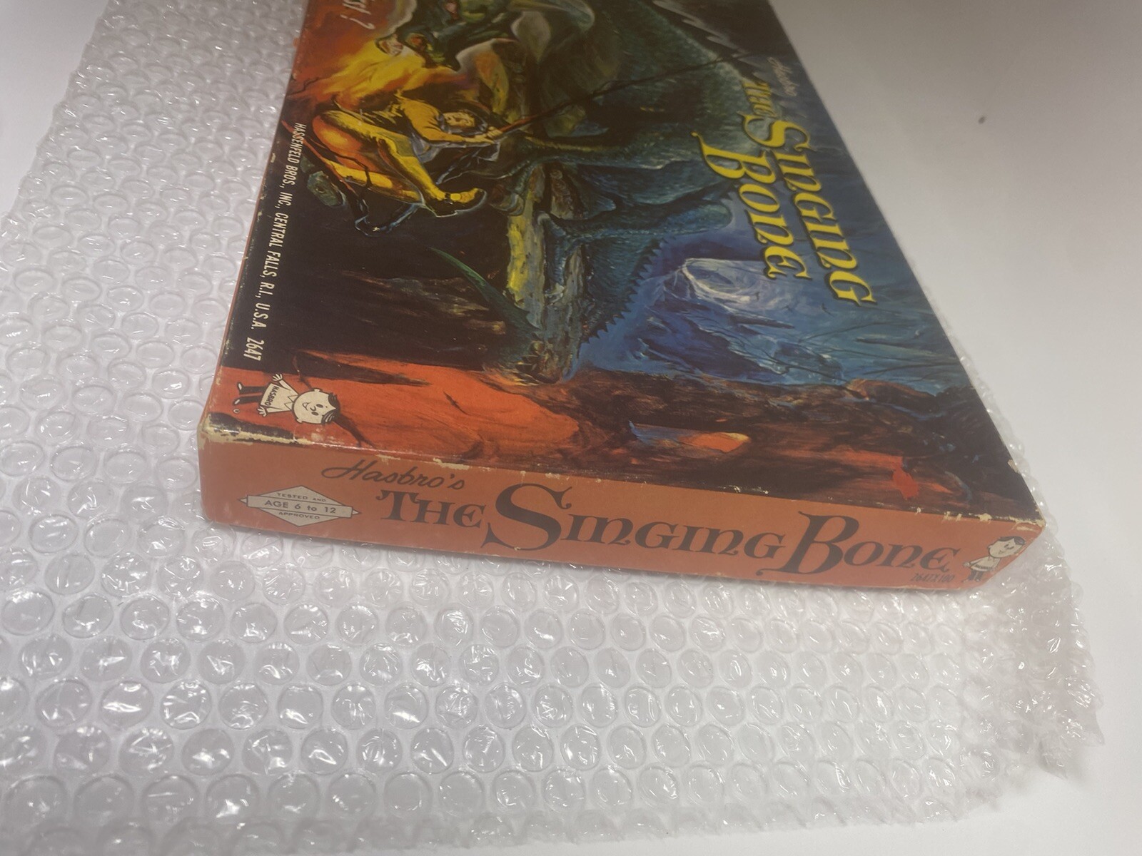 1962 THE SINGING BONE DRAGON BOARD GAME HASBRO HASSENFELD BROS FANTASY BOARD GAM