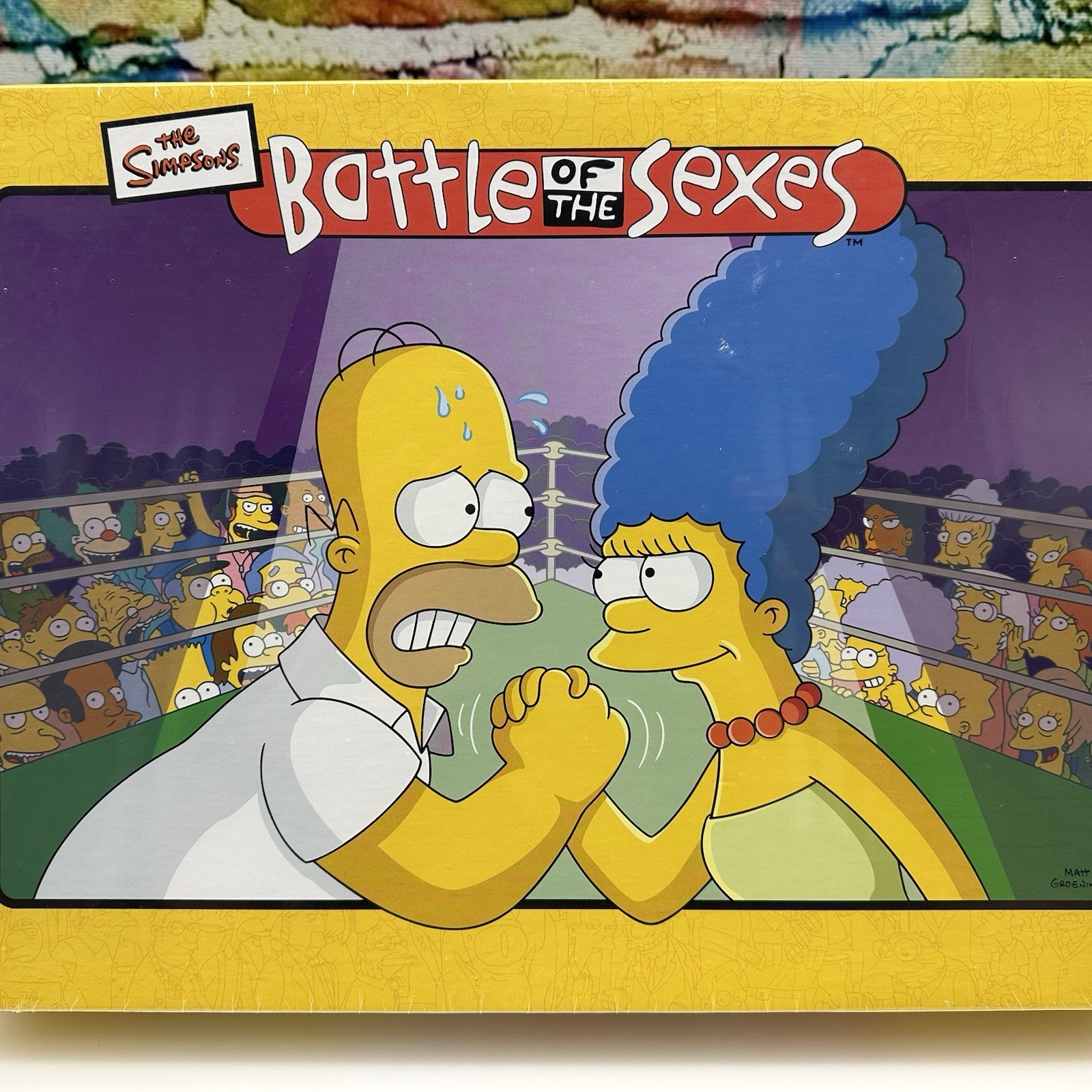 The Simpsons Battle Of The Sexes Board Game Spouses Vintage 2003 Ages 12+ NEW!