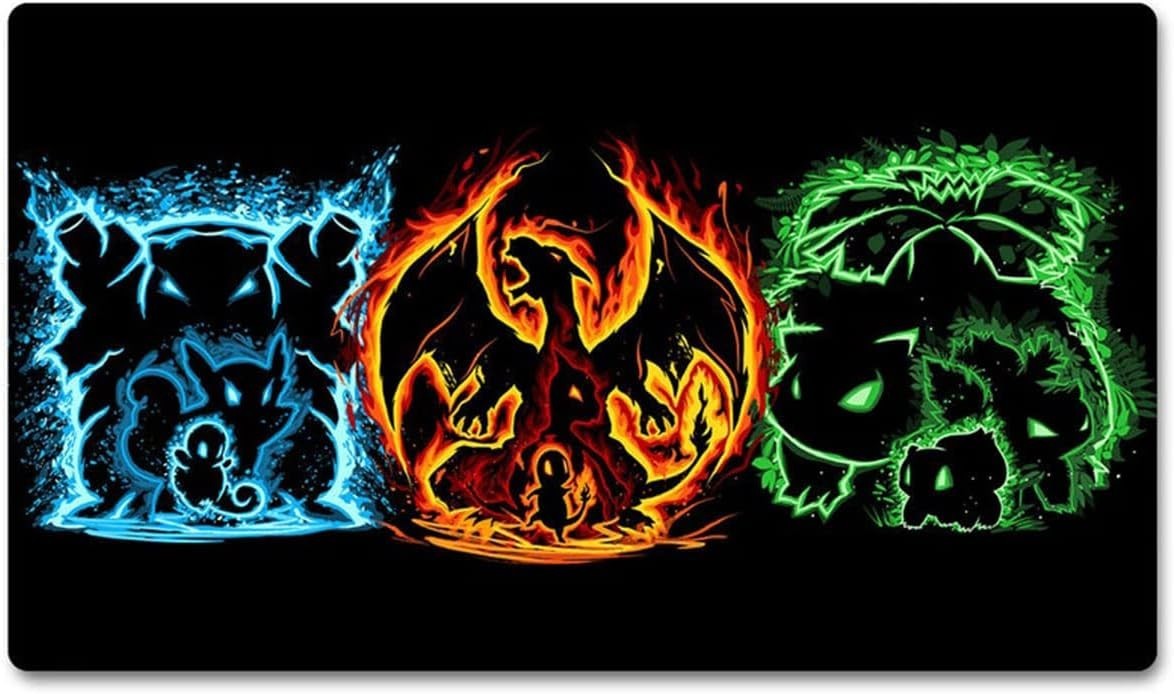 Bright Color MTG Playmat 24″ x 14″ – Perfect for Card Games & Tournaments