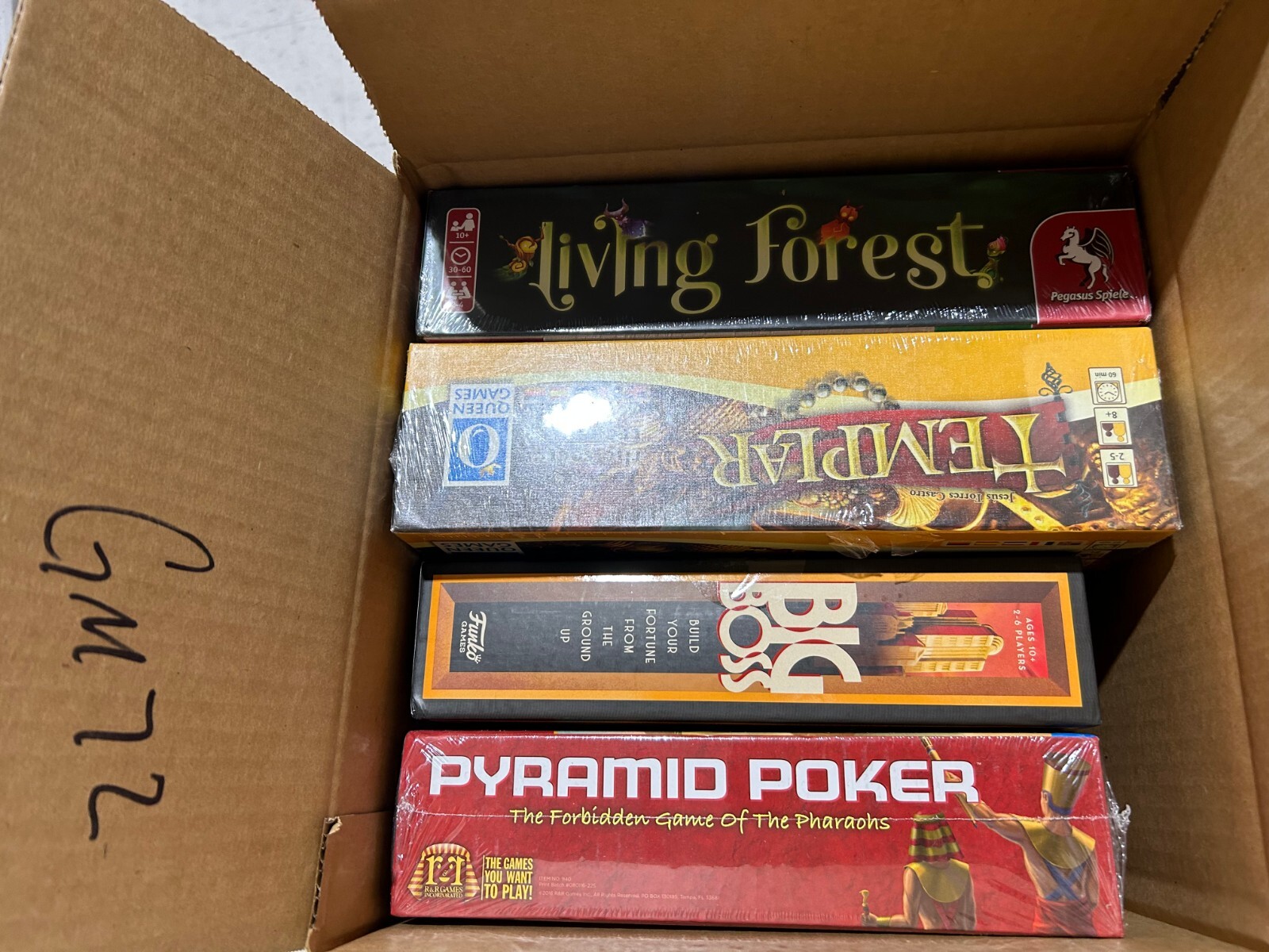 Lot of 4 – Board/Card Game Euro MSRP $135 The Living Forest, Big Boss, Templar