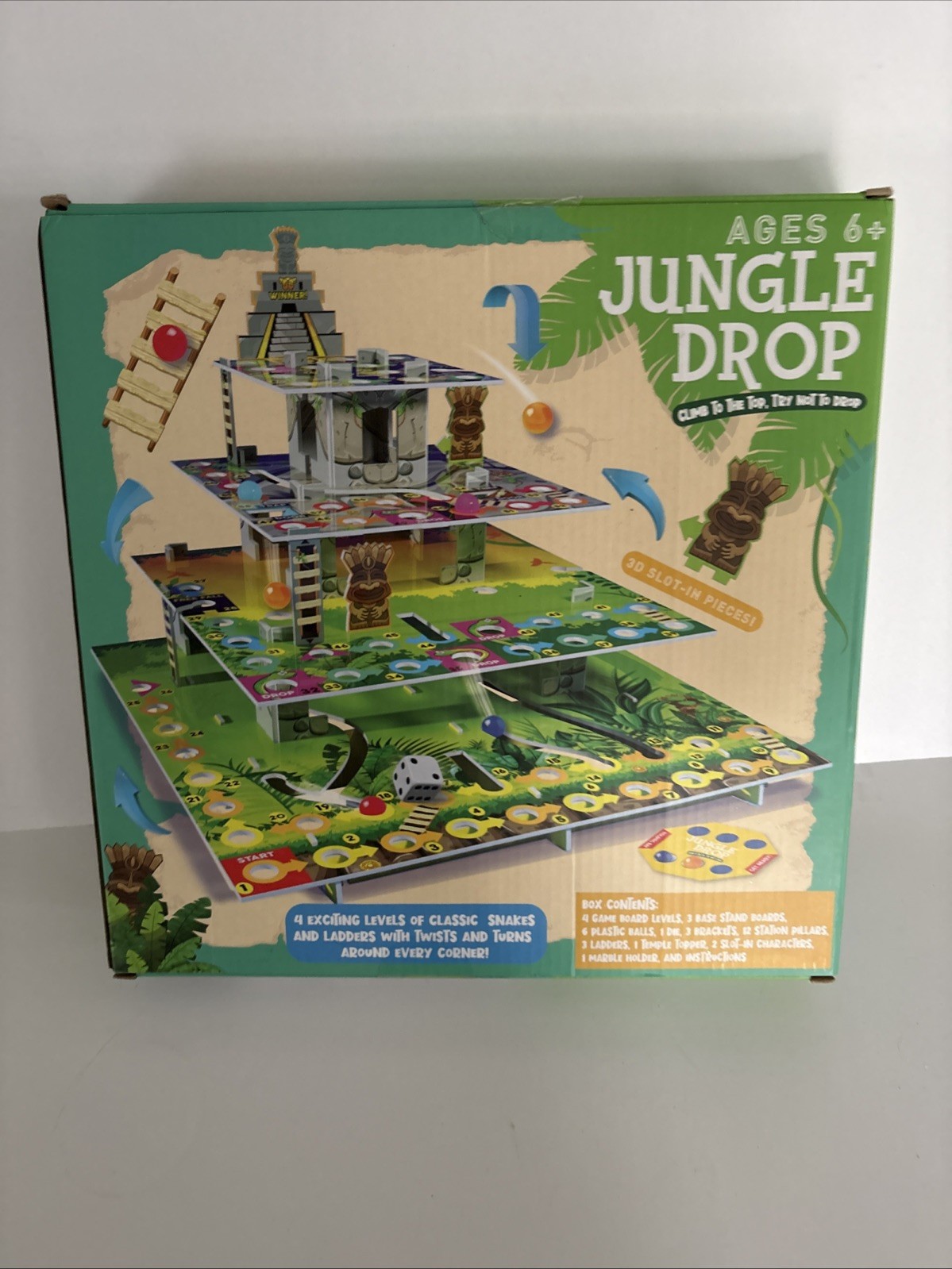 Jungle Drop – An Exciting Twist to Snakes and Ladders! – New – Free Shipping