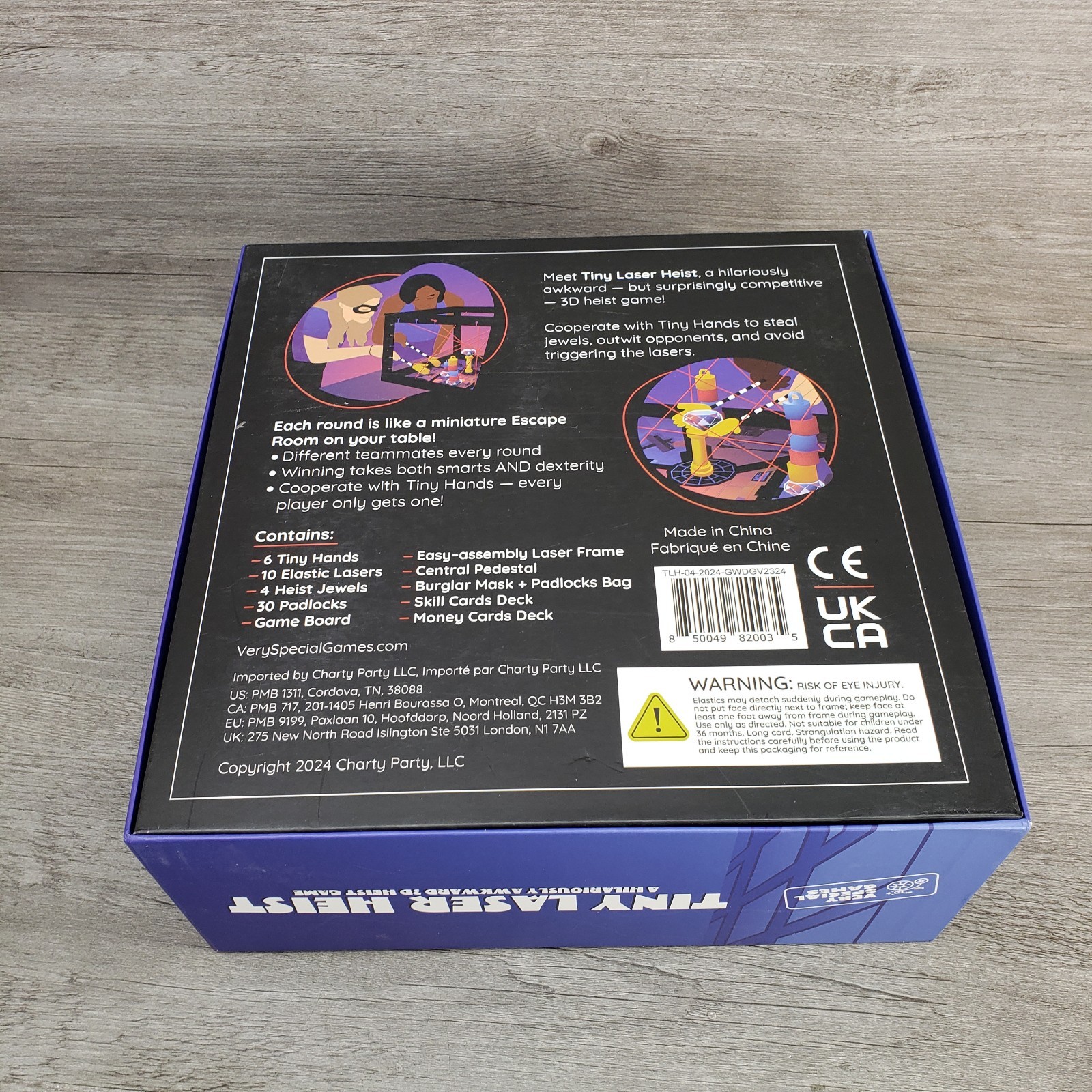 Tiny Laser Heist Hilariously Awkward 3D Board Game 100% Complete 3-6 Players