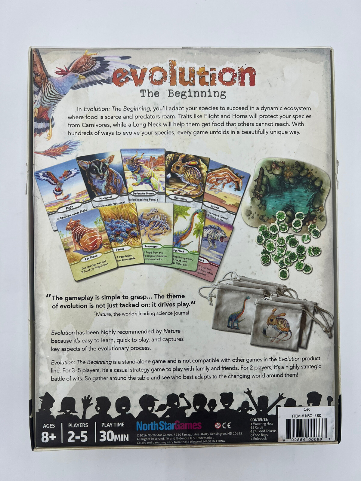 Evolution: the Beginning Board Game North Star 8-11 Years Boys Girls Complete