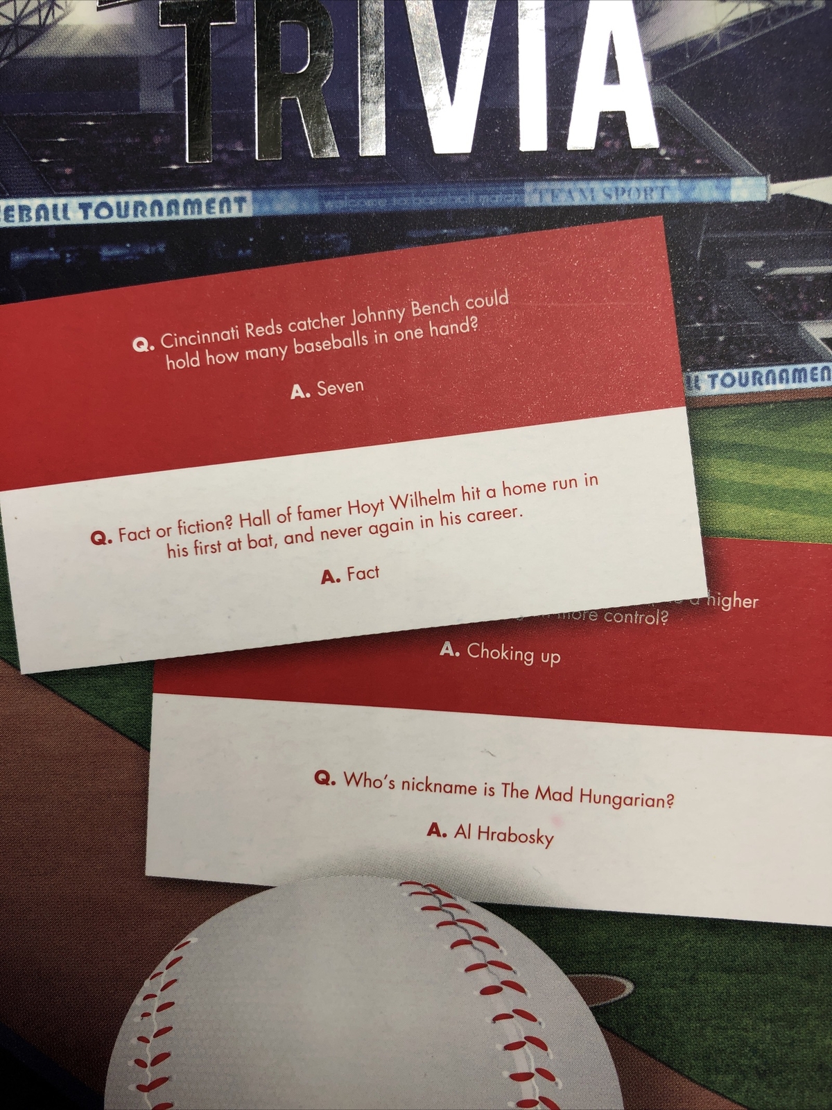 Baseball Trivia Game 300 Questions Everything Baseball ~ Damaged Box See 3rd Pic