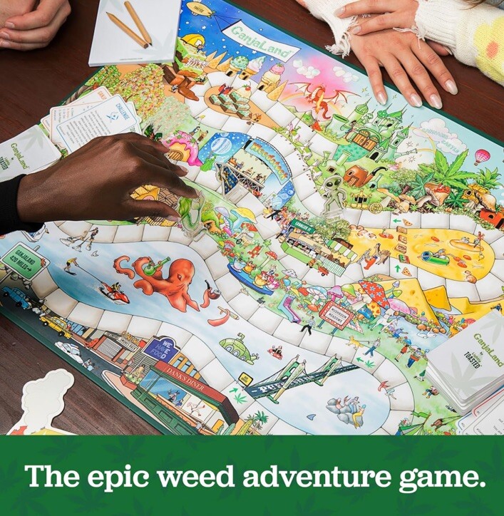 Ganjaland Board Game An Epic Weed Adventure for Adults Brand New Factory Sealed