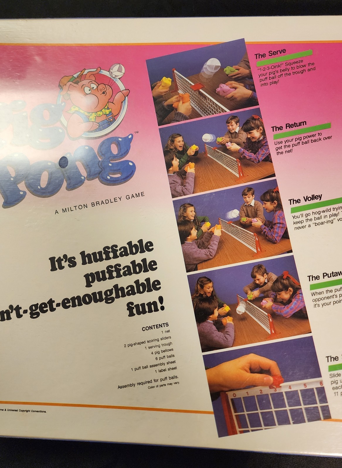 Vintage 1986 Milton Bradley PIG PONG Tabletop Game NEW IN BOX SEALED