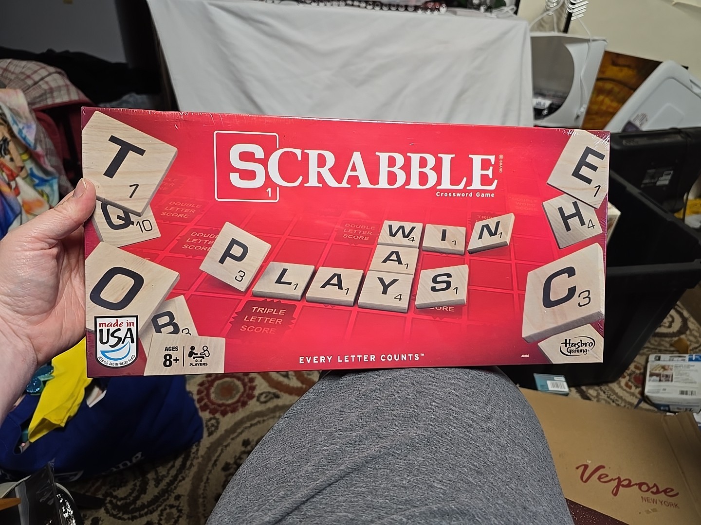 Hasbro Gaming Scrabble Board Game A8166 New Sealed In Box 2013