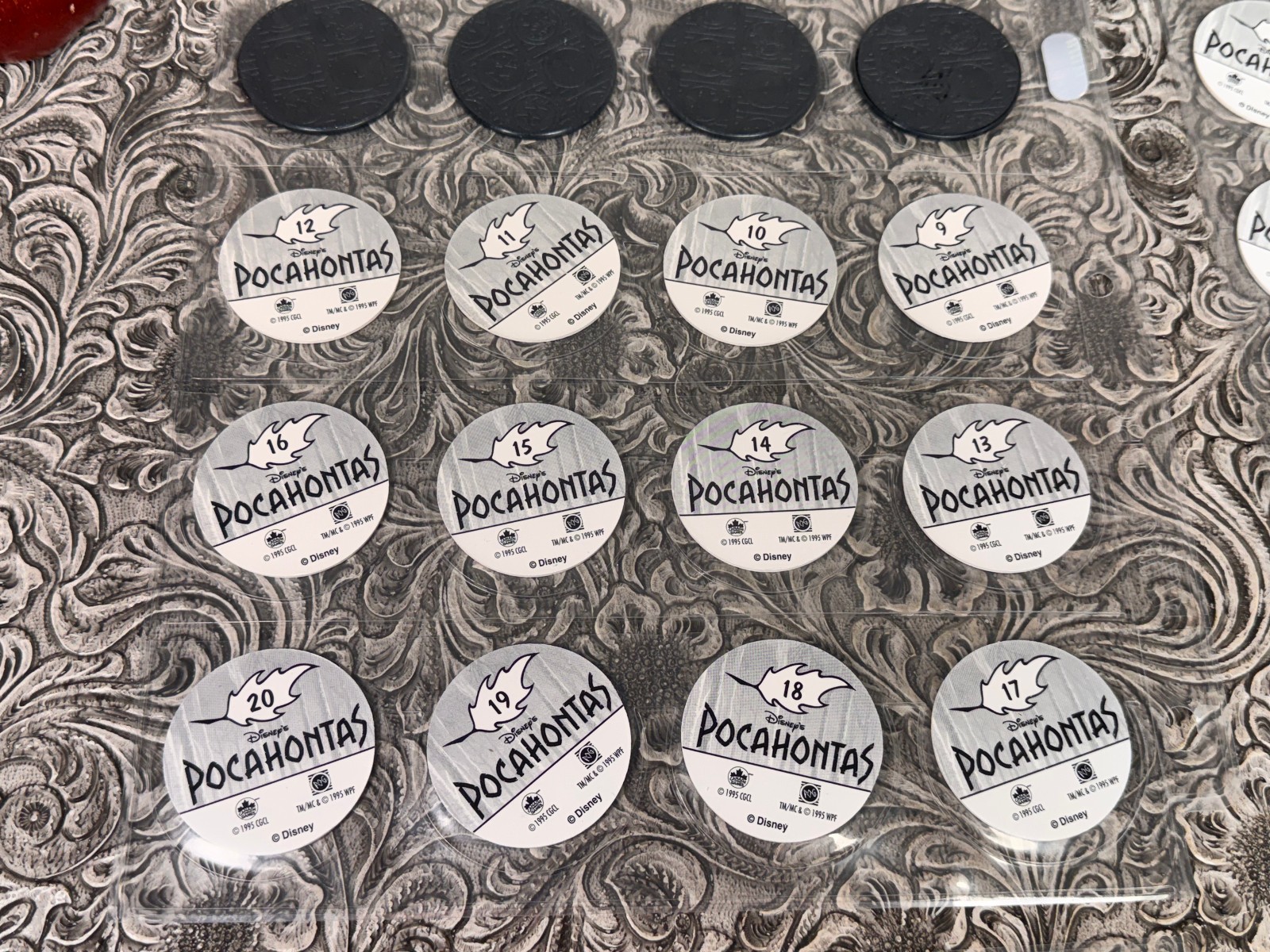RARE Vintage POG Slammer LOT Disney Pocahontas Canada Games WPF 1995 1-78 SET