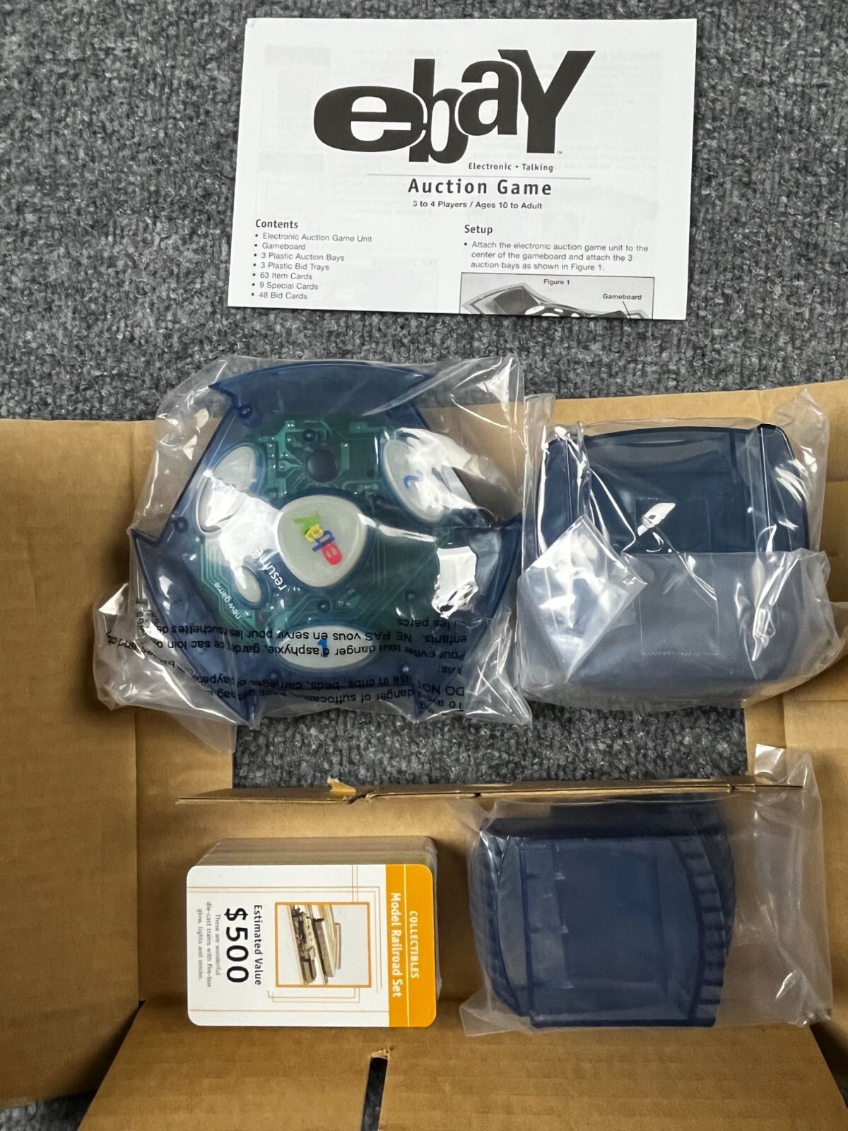 Ebay Electronic Talking Auction Game Hasbro Baker Brothers Open Box New 10+