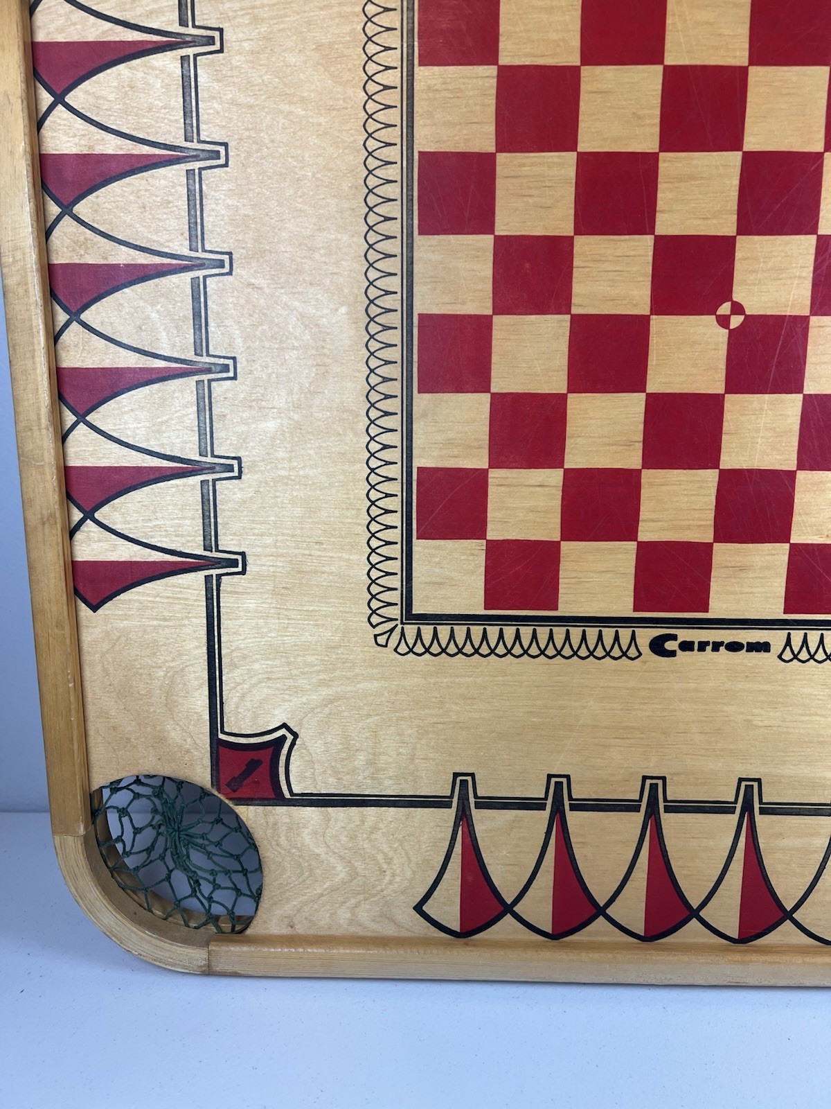 Vibrant VTG 1960s Carrom Model 106 Double Sided-Nice Wall Art Game Room Man Cave