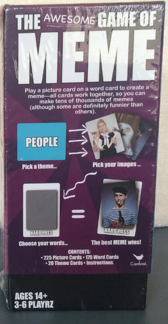 The Awesome Game of Meme: A Picture is Worth 1000 Memes