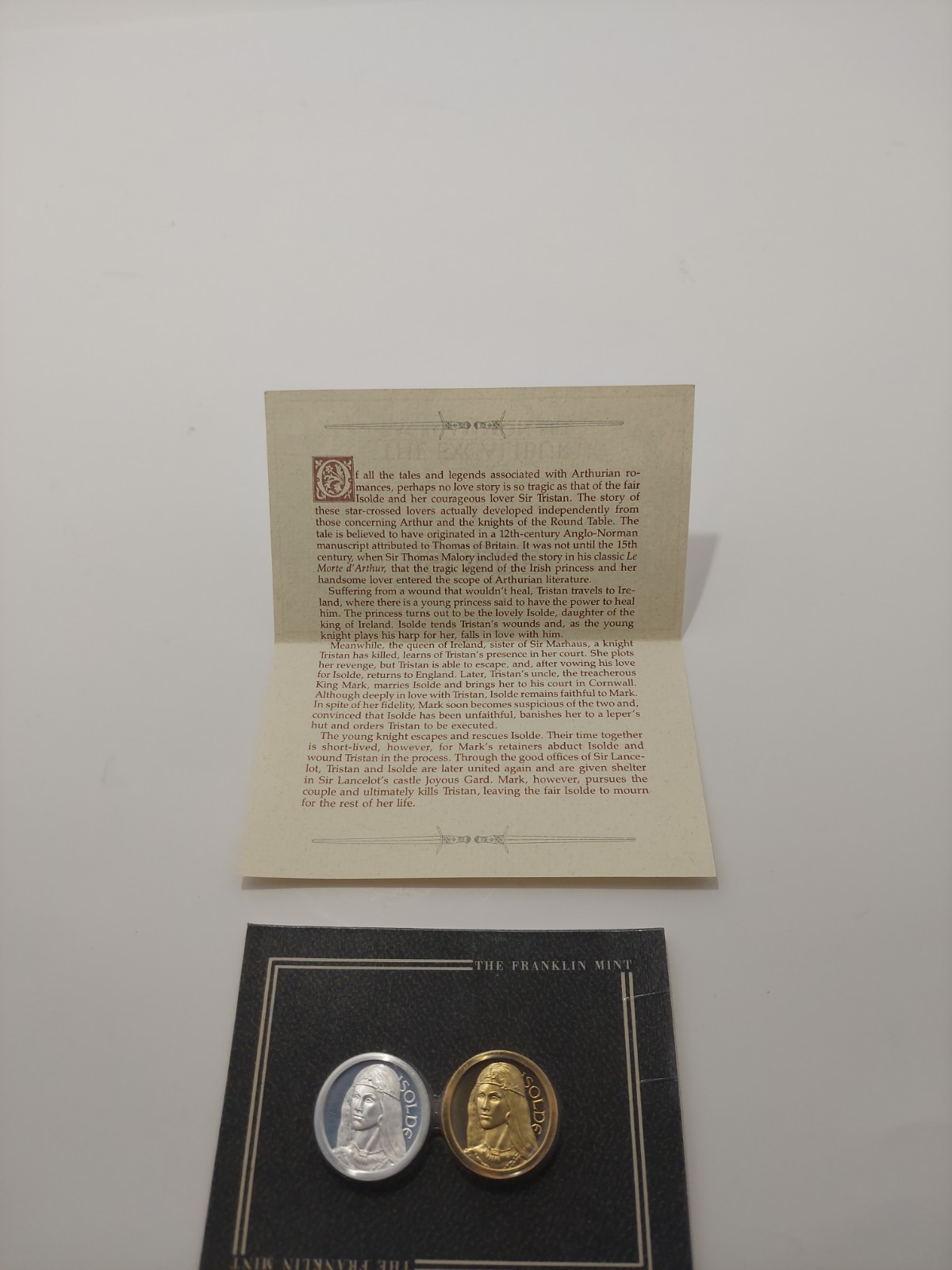 Isolde VTG Franklin Mint Excalibur Backgammon Parts 1986 LTD Edition Replacement