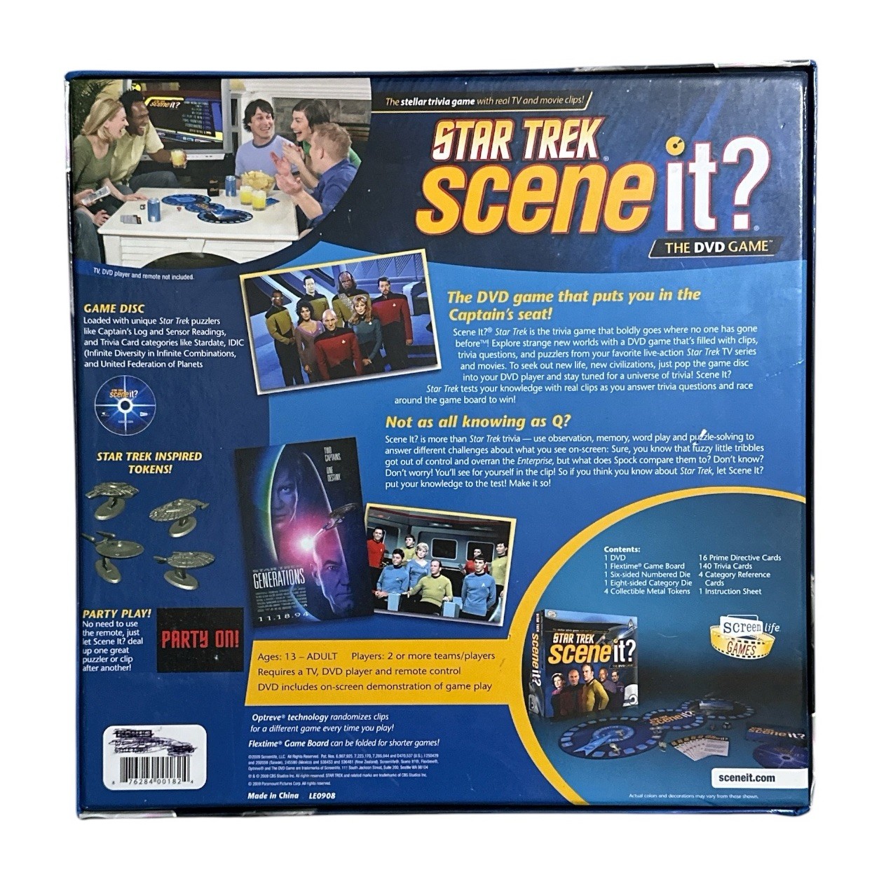 Star Trek Scene It DVD Game Complete Open Box Screenlife 2002 Collectors