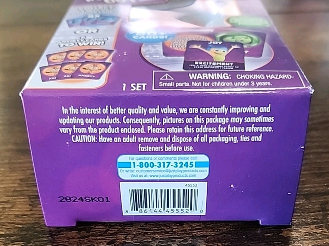 Disney Pixar Inside Out 2 Mixed-Up Emotions Card Game With Anxiety Figure