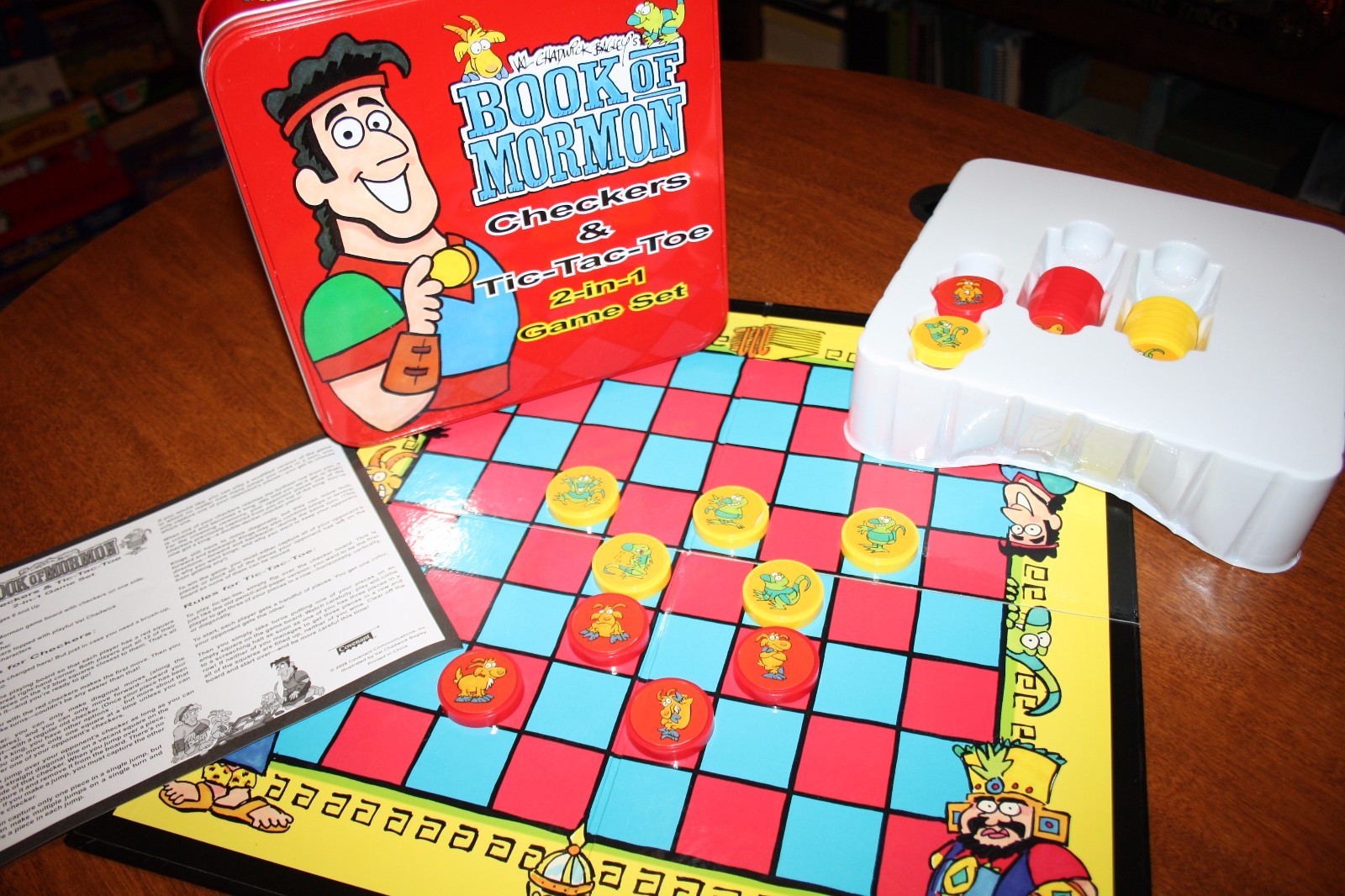 Val Chadwick Bagley’s Book of Mormon Checkers & Tic Tac Toe 2 in 1 Game Set-2008
