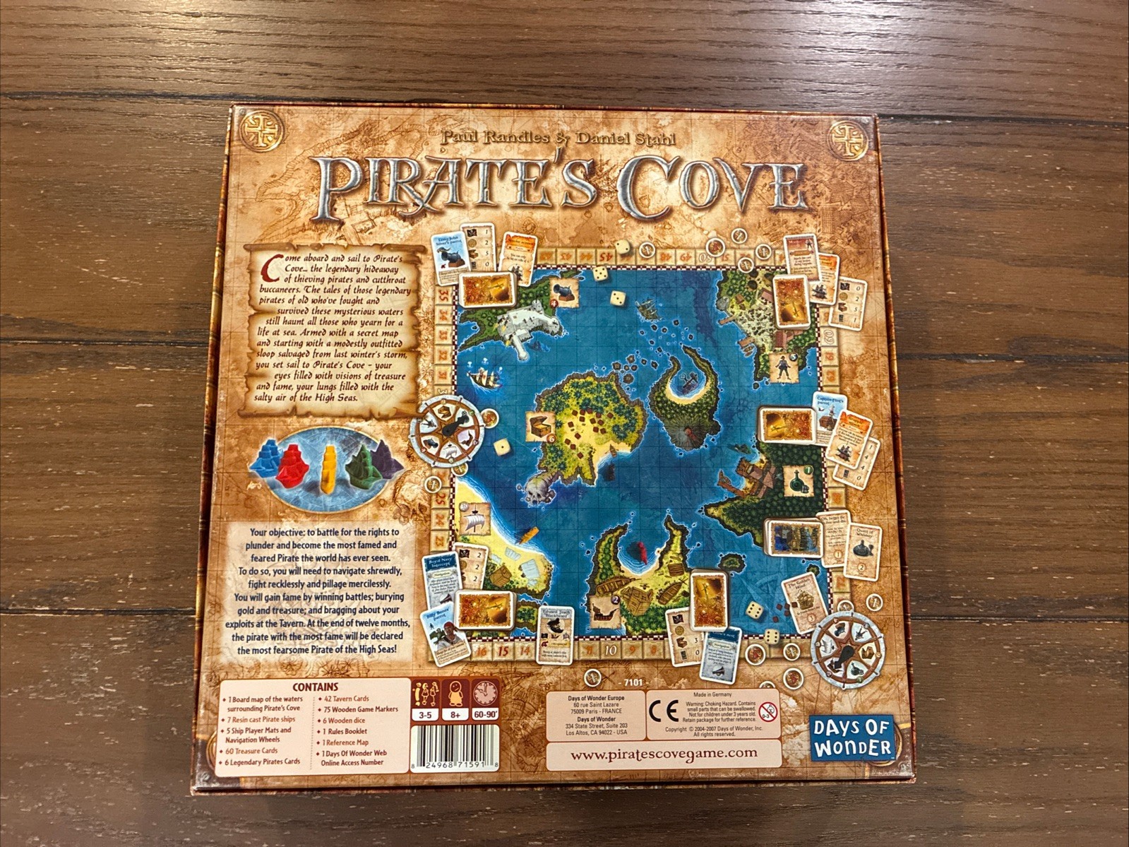 Pirate’s Cove Board Game Days of Wonder 98% Pieces Complete Great Shape!!!