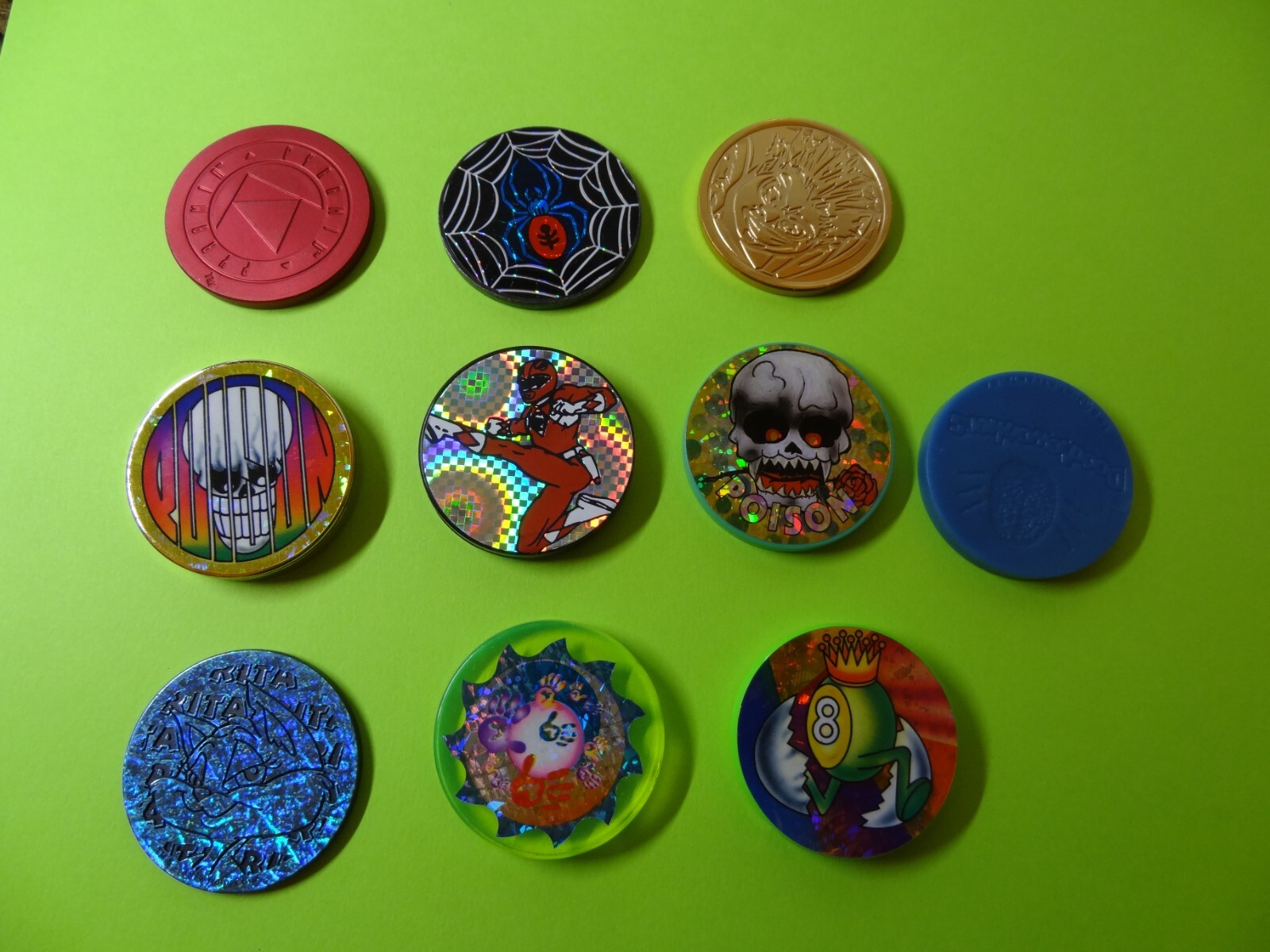 POGS * 100 Misc * 2 Misc Slammers, Plastic or Metal