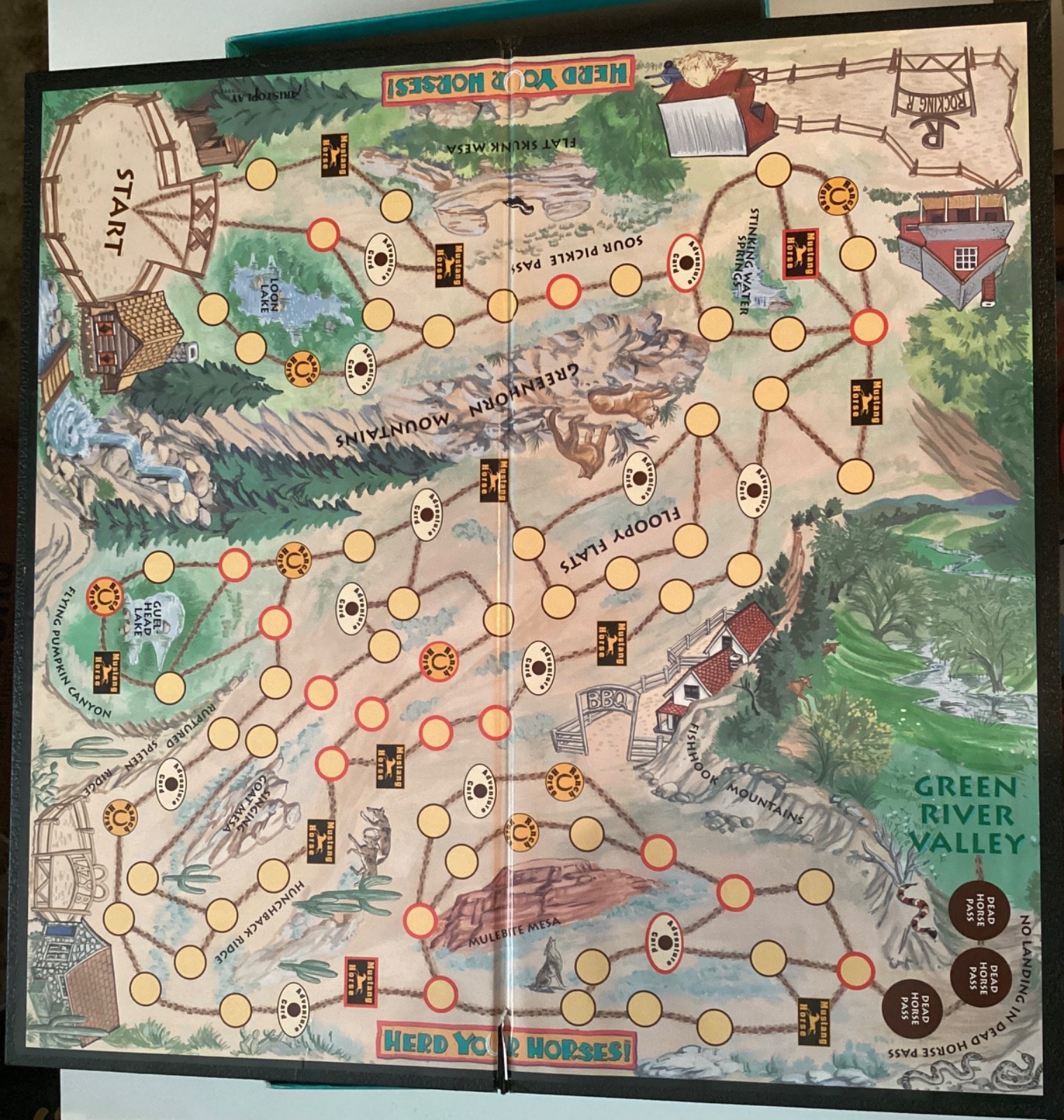 Herd Your Horses Board Games Fair Missing one Horse Token 1993 Aristoplay