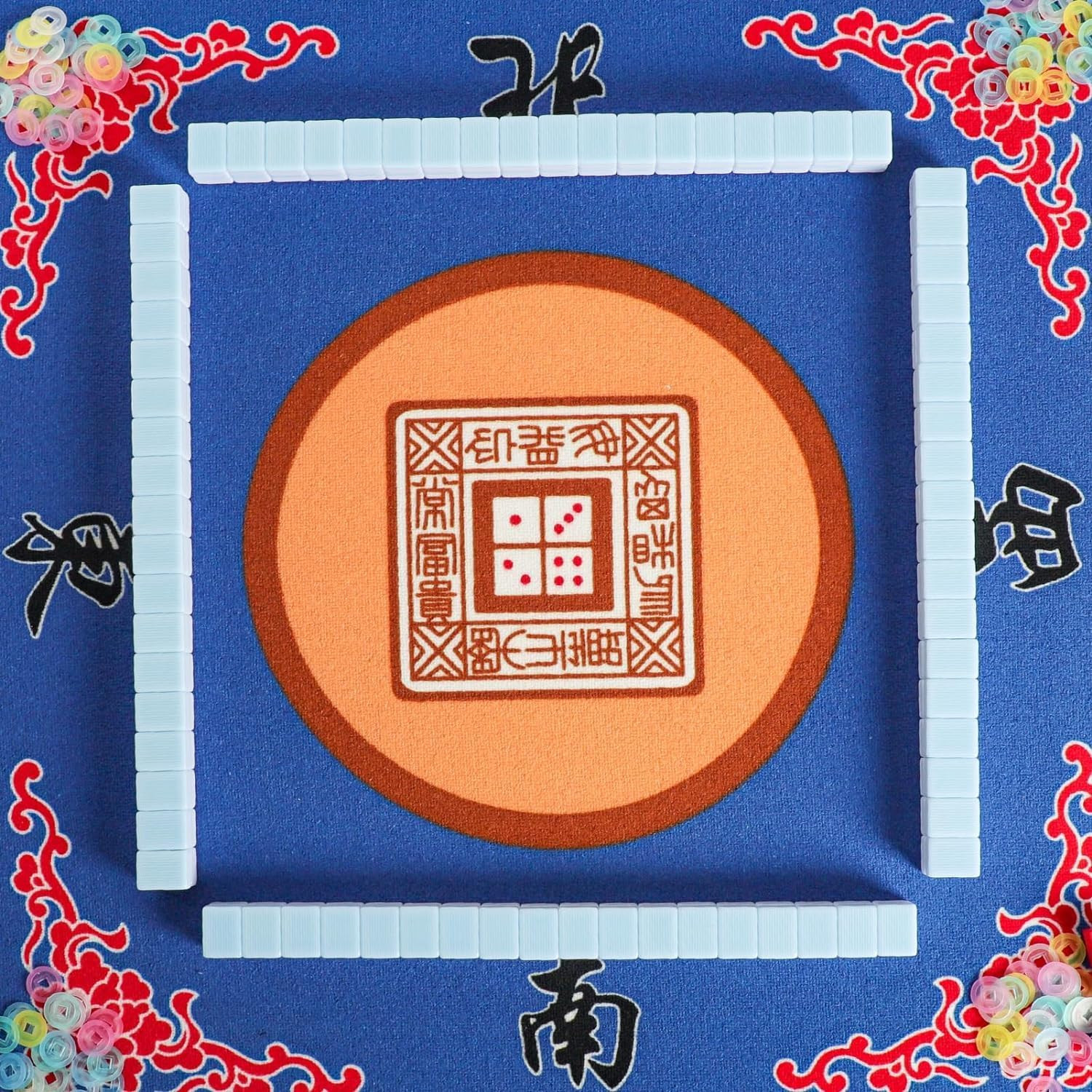 American Mahjong Tiles Set, 166Pcs 1.2’’ Light Blue Tiles Only Set