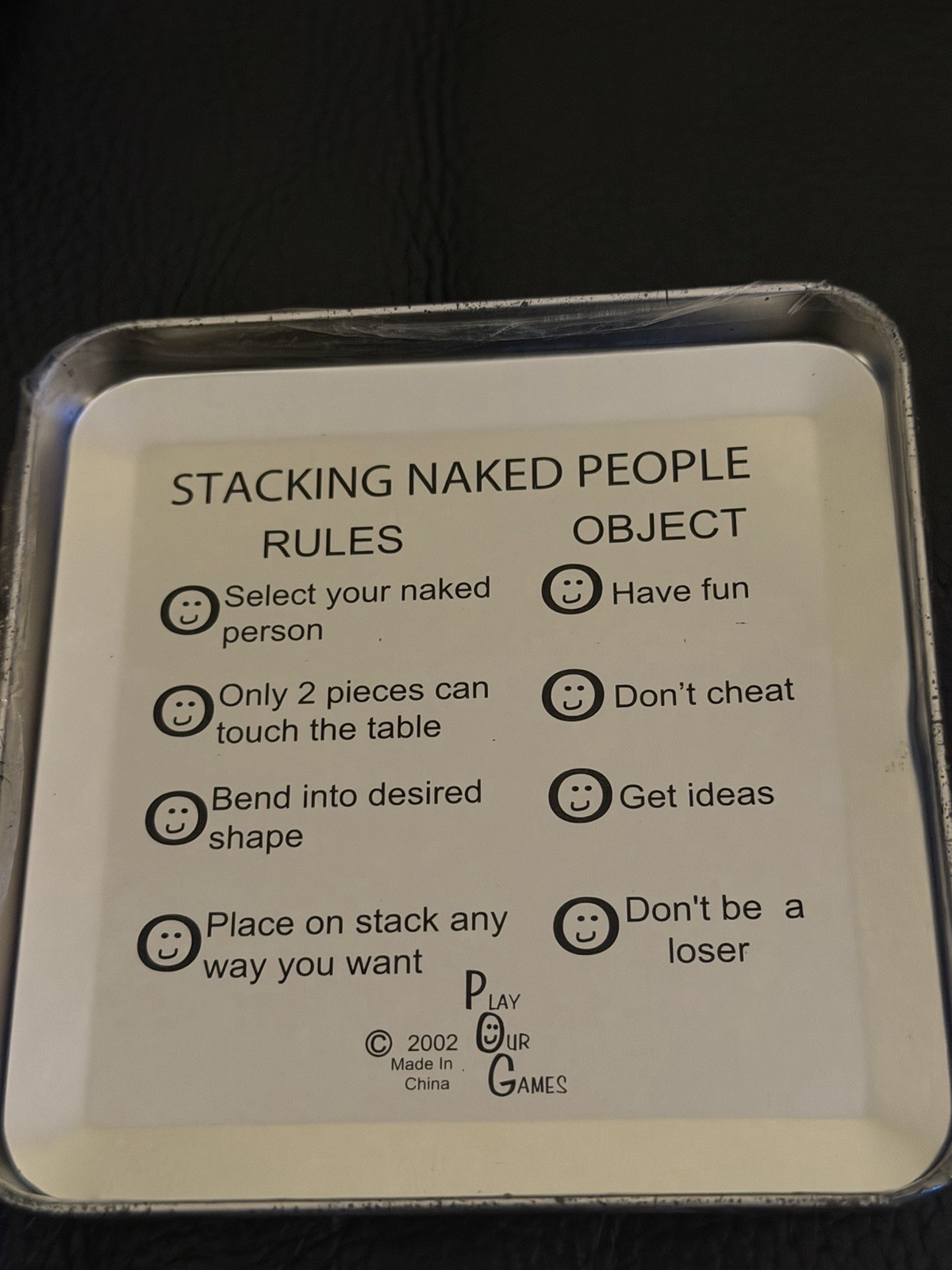 Adult Game, Stacking Naked People With Tin