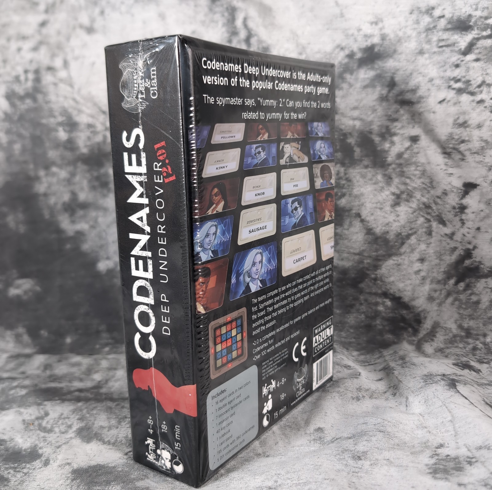 Codenames Deep Undercover Part 2.0 Word Game Adult 18+ Complete Code Names