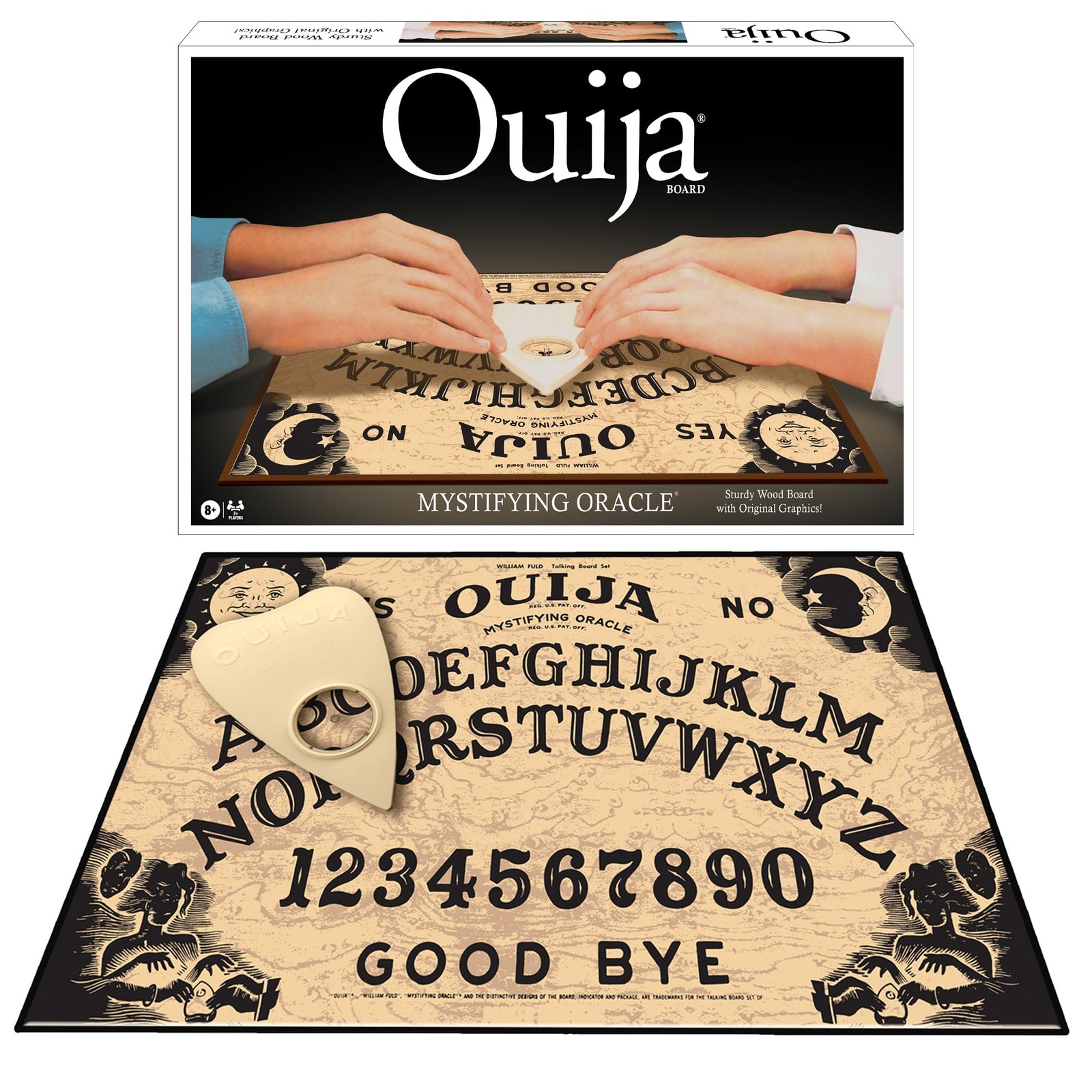 Classic Ouija Board Game with 1990s Artwork by Games USA