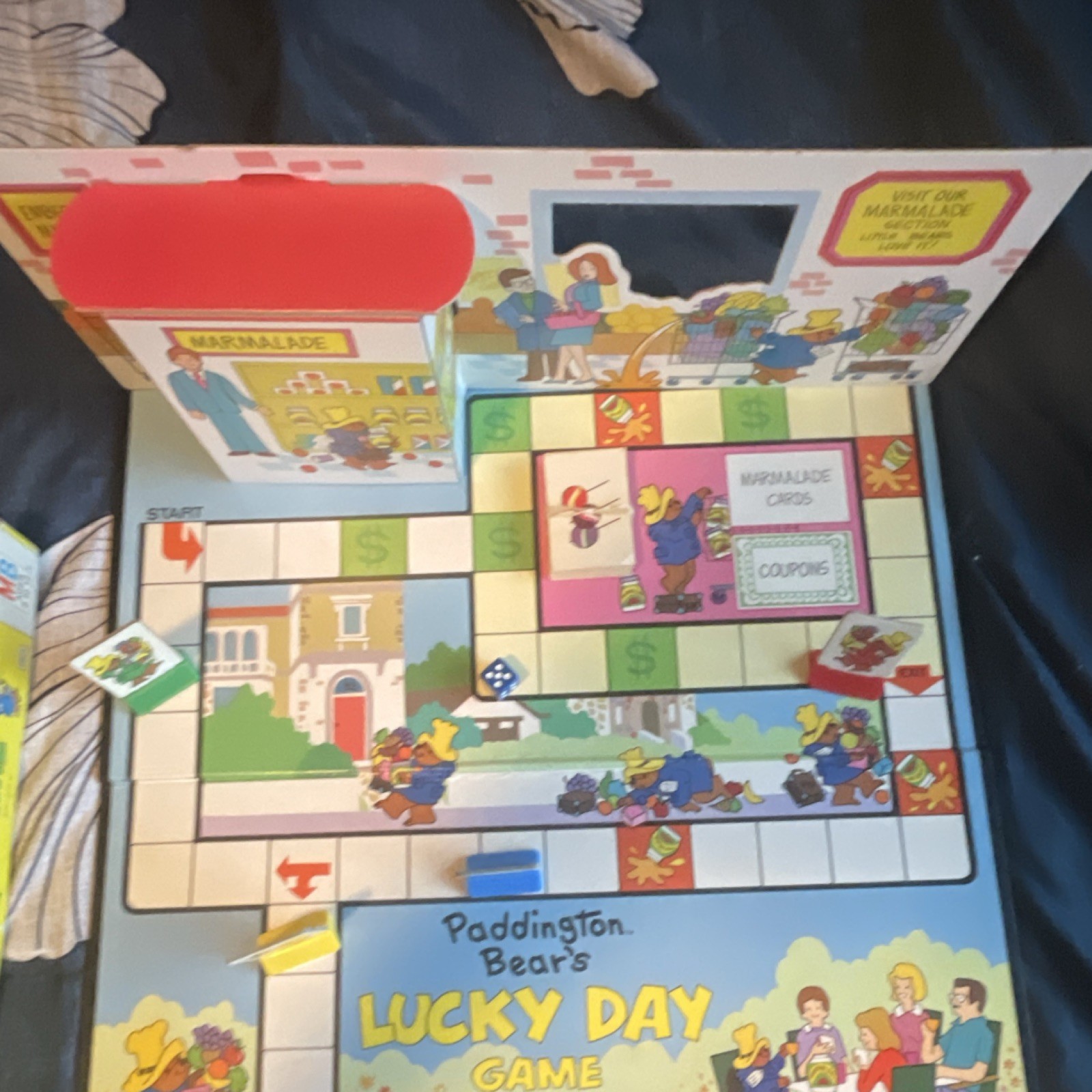 Milton Bradley Paddington Bear’s Lucky Day Game 1987 5-12 Years 2-10 Players