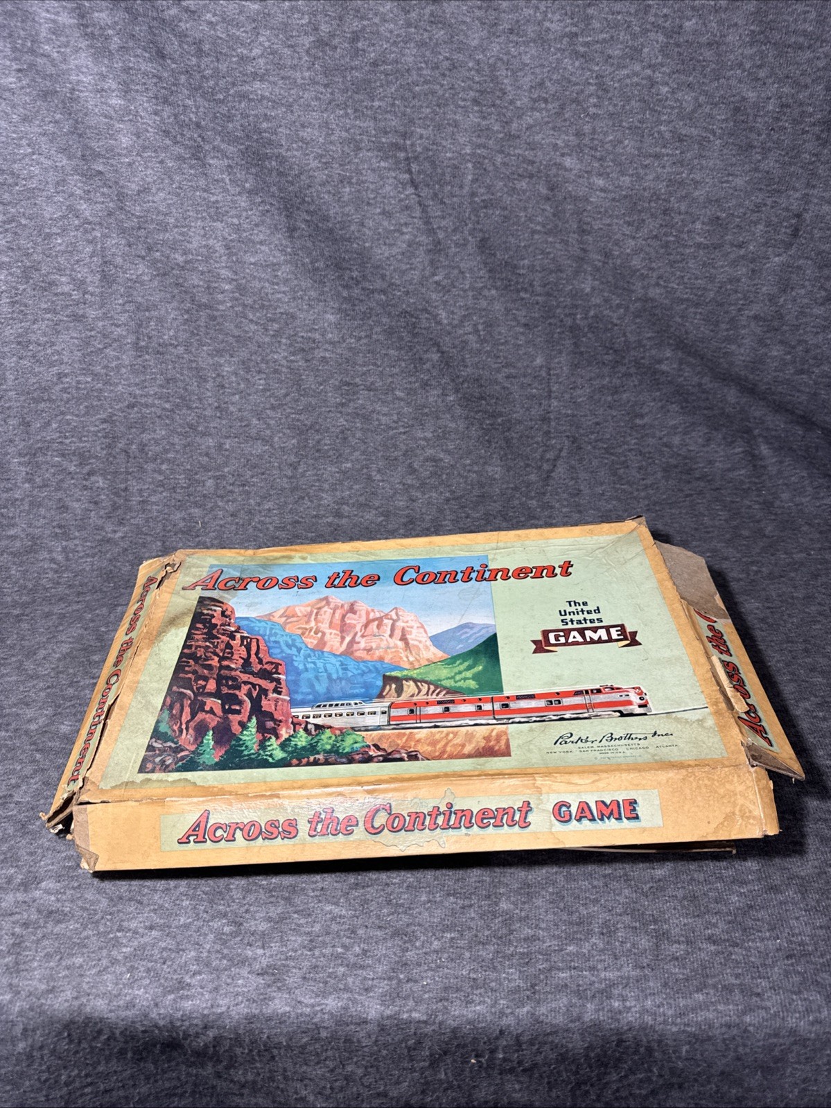 America Across The Continent Parker Bros vintage board games 1950s