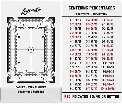 Legends Card Grading Centering Tool by Envy Born Games | Cleaning Cloth Kit Mate