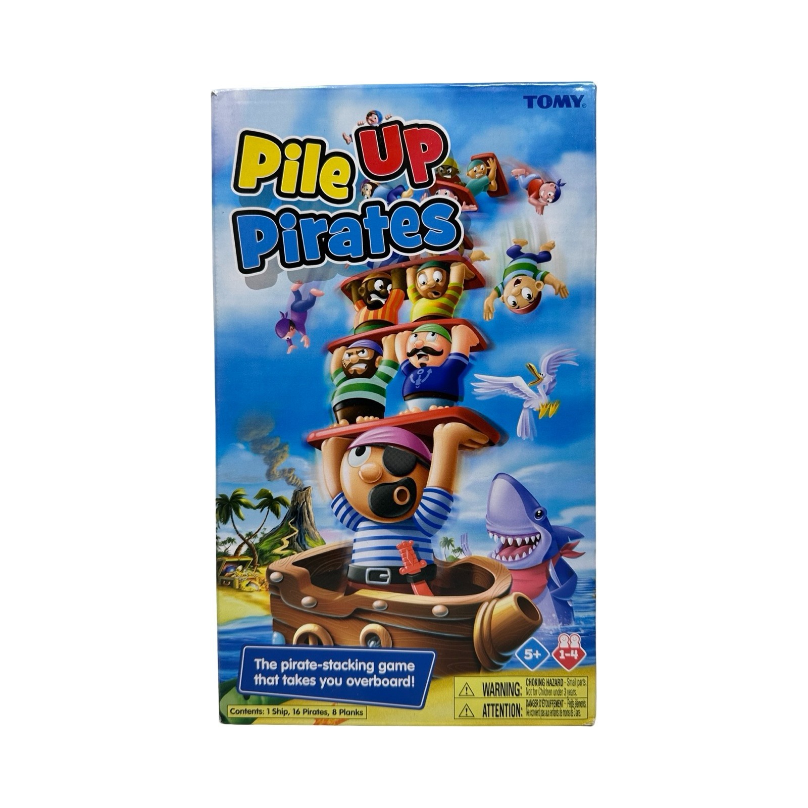 Tomy Pile Up Pirates Stacking Game 1-4 Players Ages 5+ Who’ll Rock the Boat?