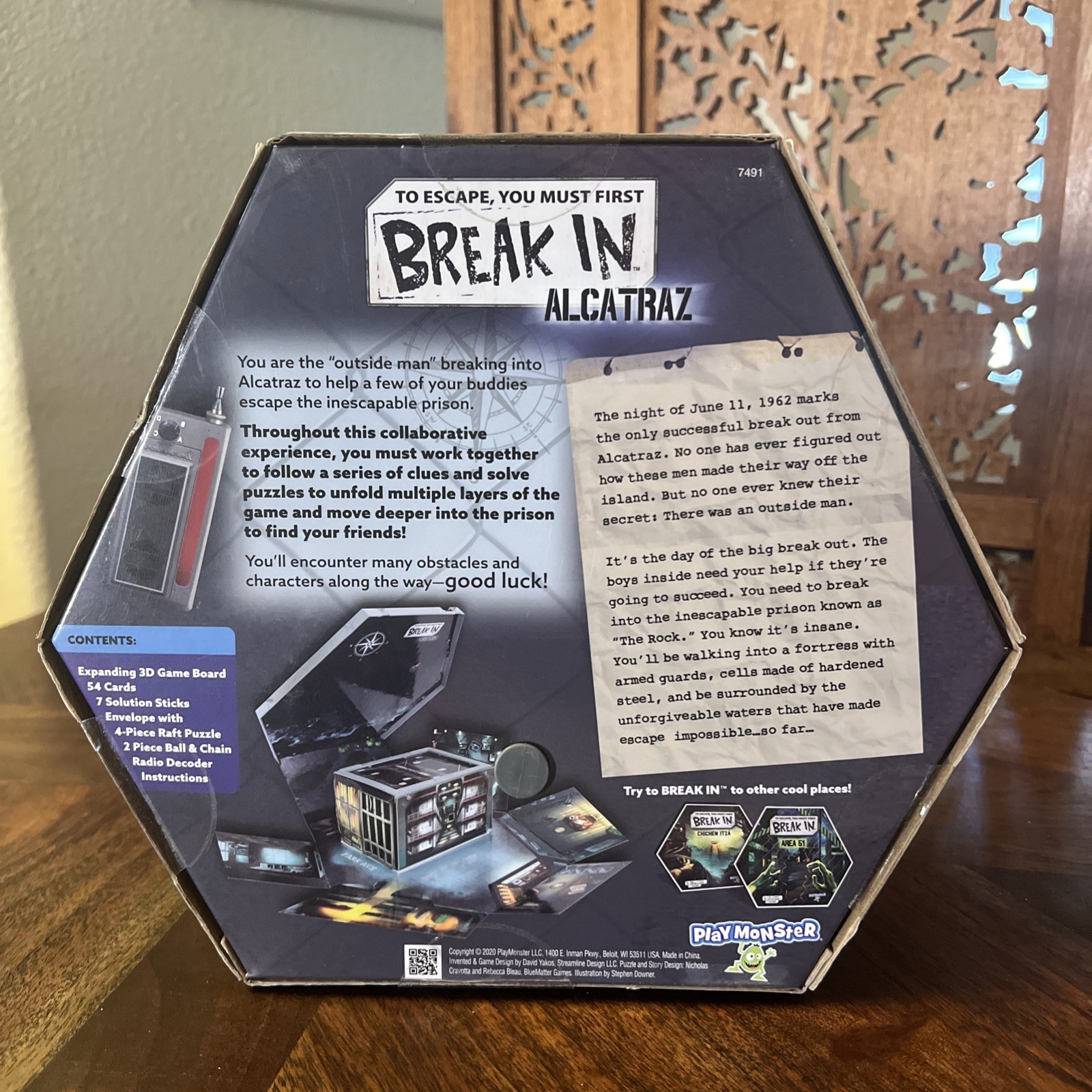 Break In Alcatraz Play Monster Game Escape Party Game NEW Sealed Board Game Nite