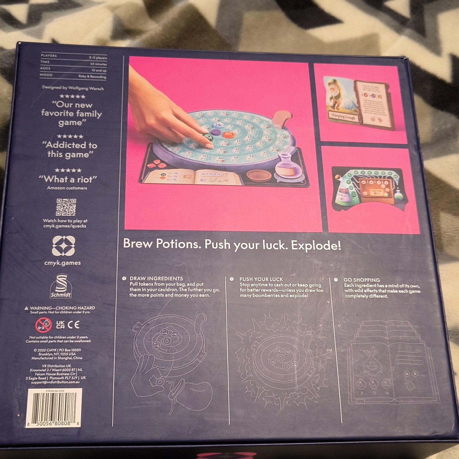 Schmidt Spiele Quacks All-In Edition Board Game Potion Brewing Complete 2023