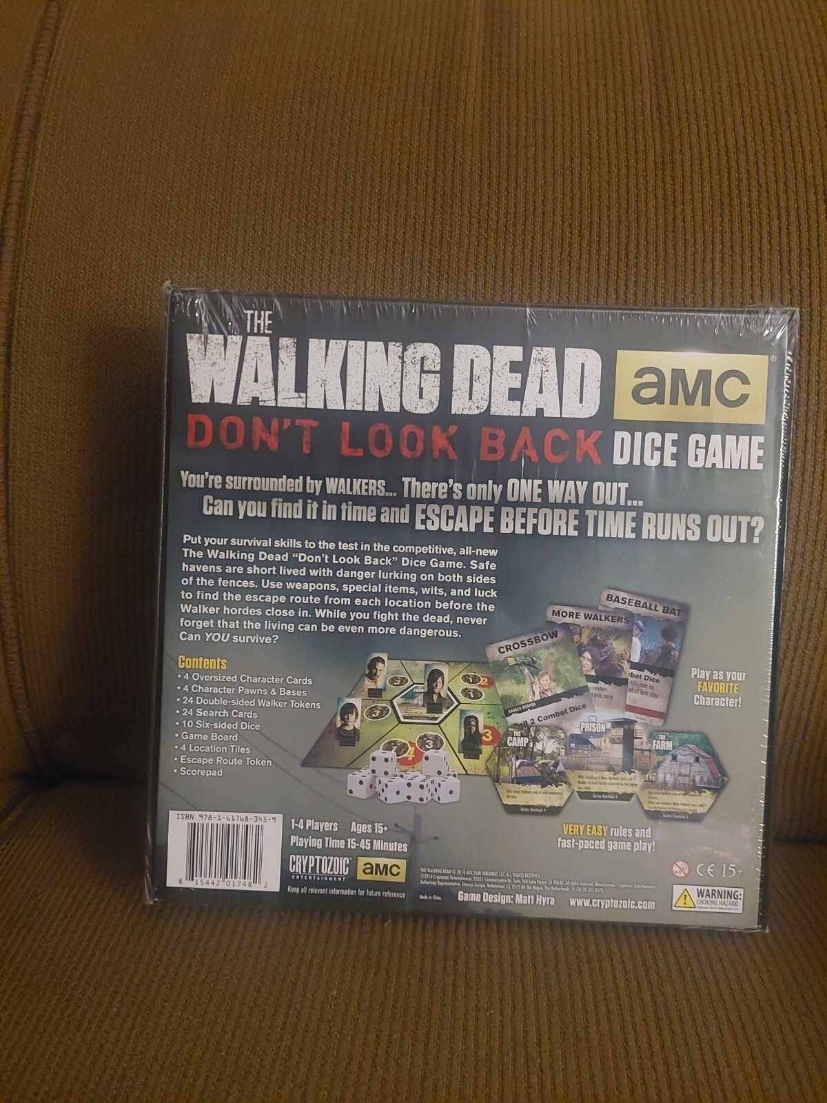 NEW – THE WALKING DEAD DICE GAME Don’t Look Back CRYPTPZOIC AMC – UNOPENED 2014