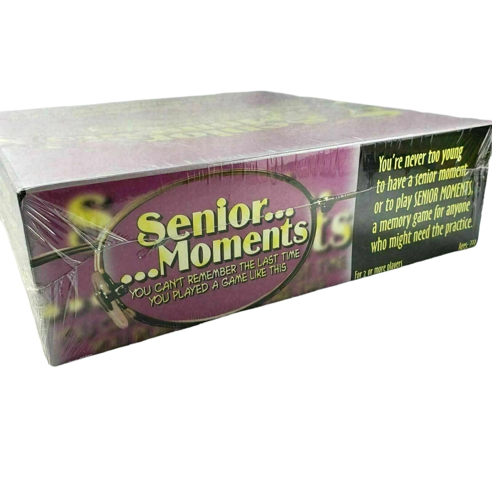Senior Moments Game Family Party Humorous Memory Age 12 and Up New Sealed
