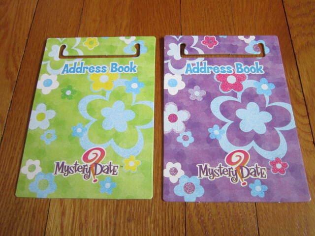 Milton Bradley Mystery Date Game 1999/2000 Replacement Part 4 ADDRESS BOOKS