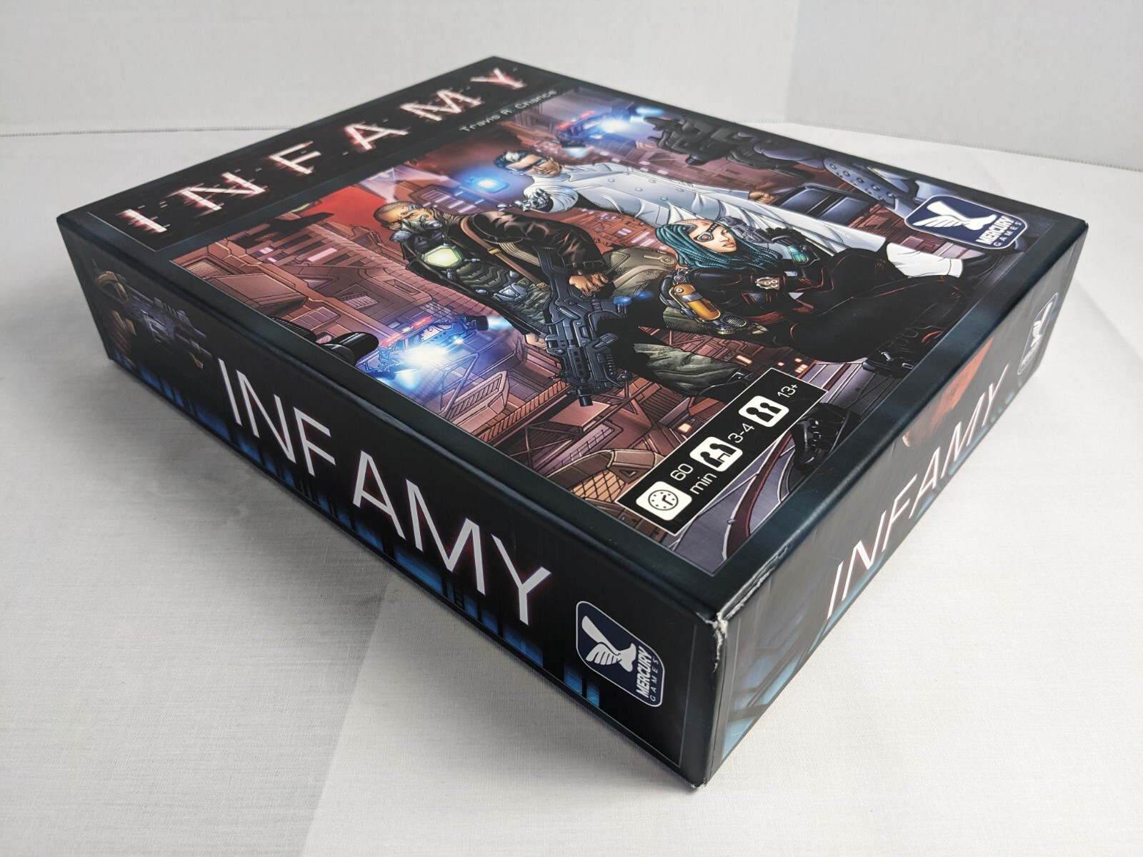 INFAMY Sci-Fi Board Game UNPUNCHED Mercury Games 2013 Travis Chance OOP