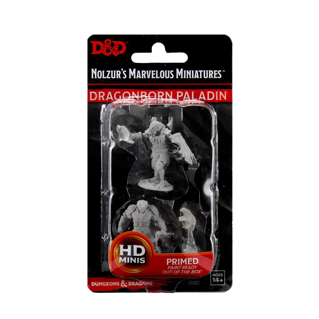 DUNGEONS & DRAGONS MARVELOUS MINIATURES ~ DRAGONBORN MALE PALADIN HD