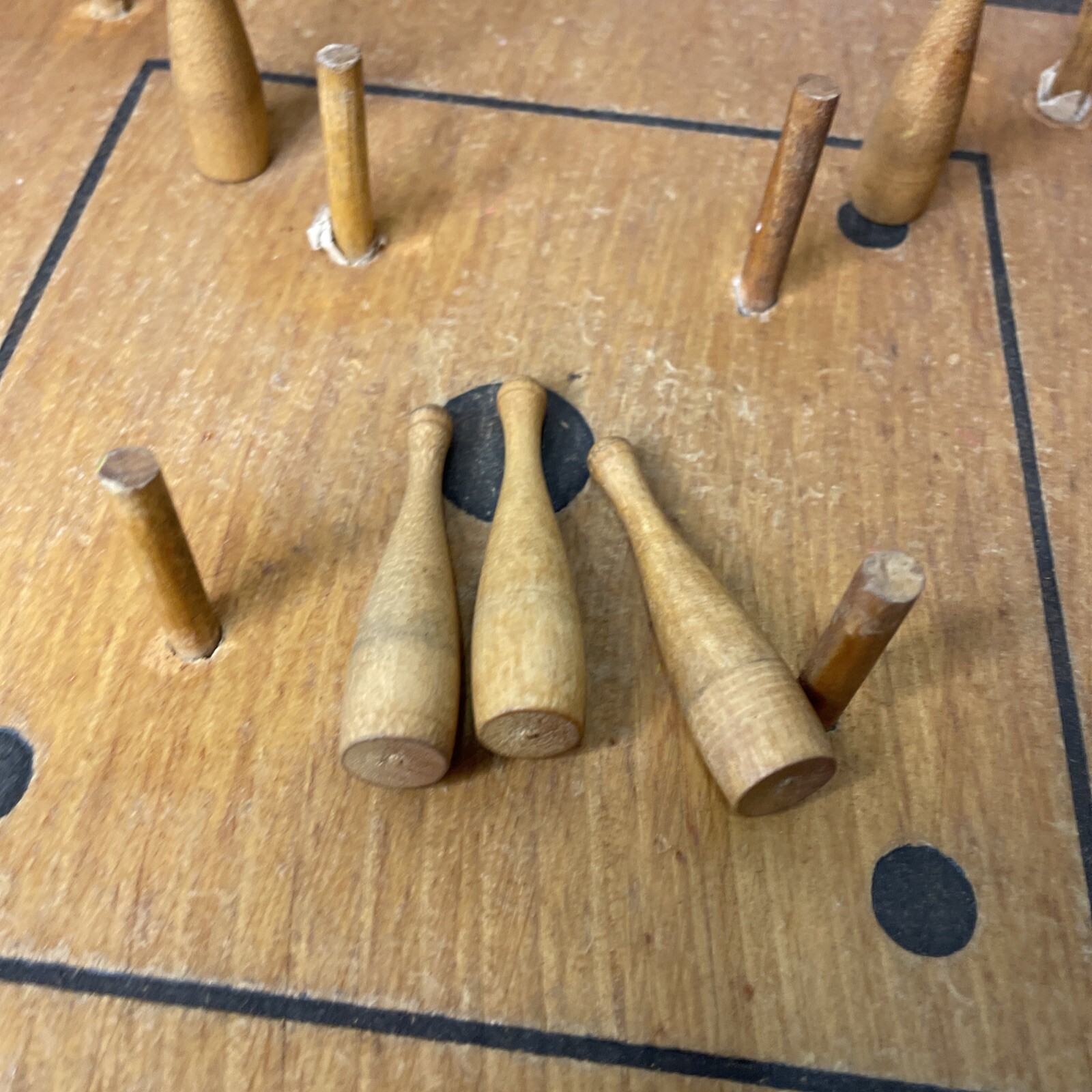 Rare 1906 Bull in a China Shop Board Game As-Is Wooden Base accessories READ