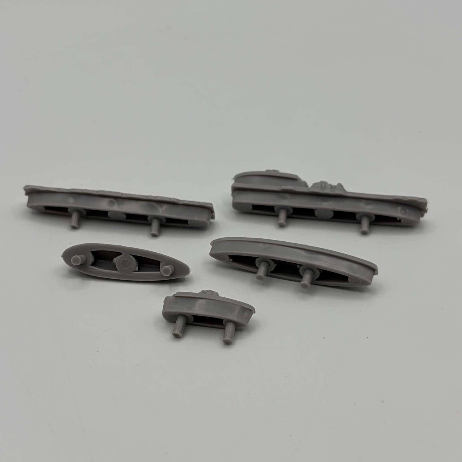 Vintage Battleship 5 Plastic Ships 1971 Milton Bradley Game Replacement Pieces