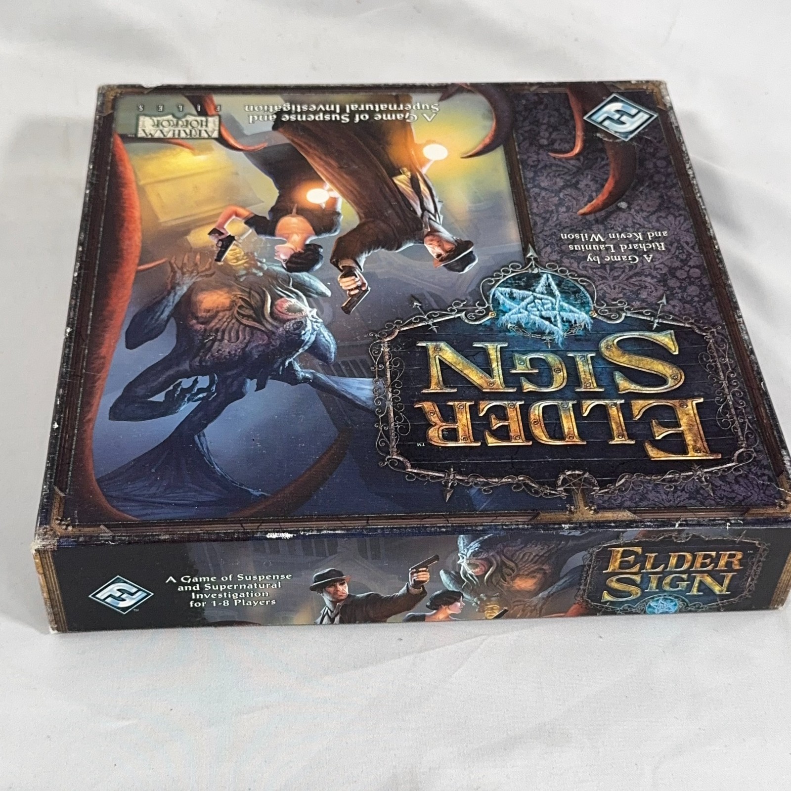 Elder Sign Board Game Fantasy Flight Arkham Horror Files Complete 2011 Used