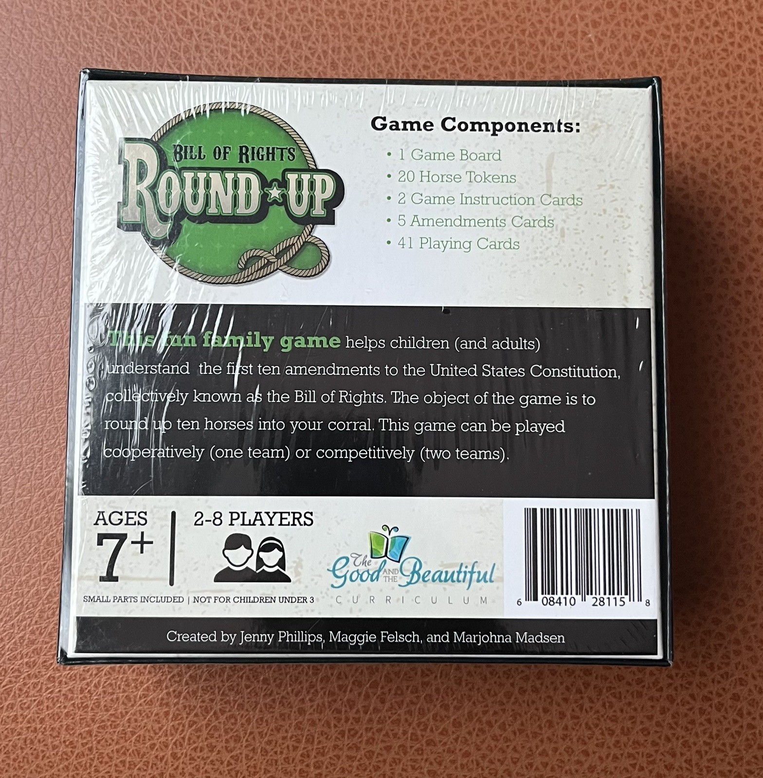 Bill Of Rights Round Up Board Game 2-8 Players Ages 7 & Up Brand New Sealed