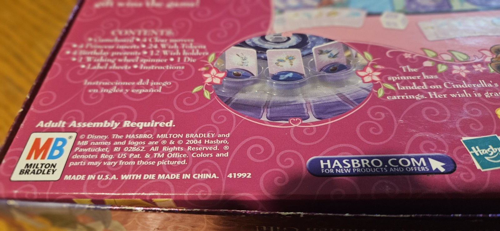 Disney Princess Spinning Wishes Game 2004 COMPLETE Good Condition