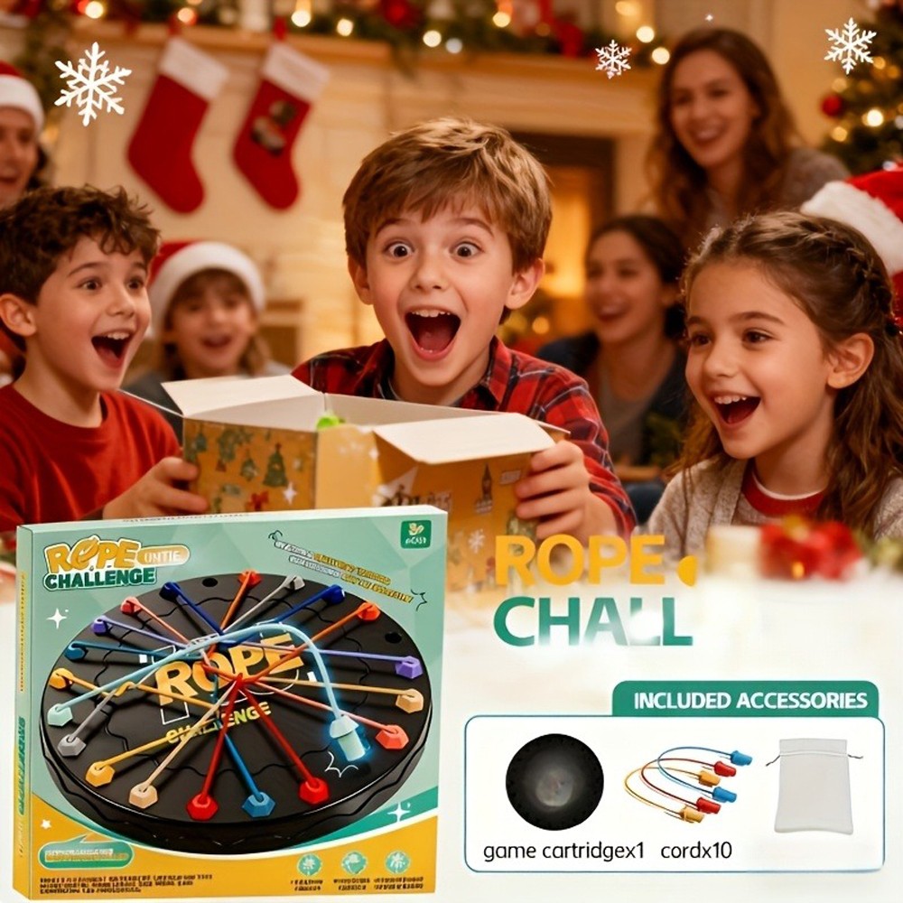 Family Trip Rope Puzzle Game Educational Problem-Solving Toy for Children/Adults
