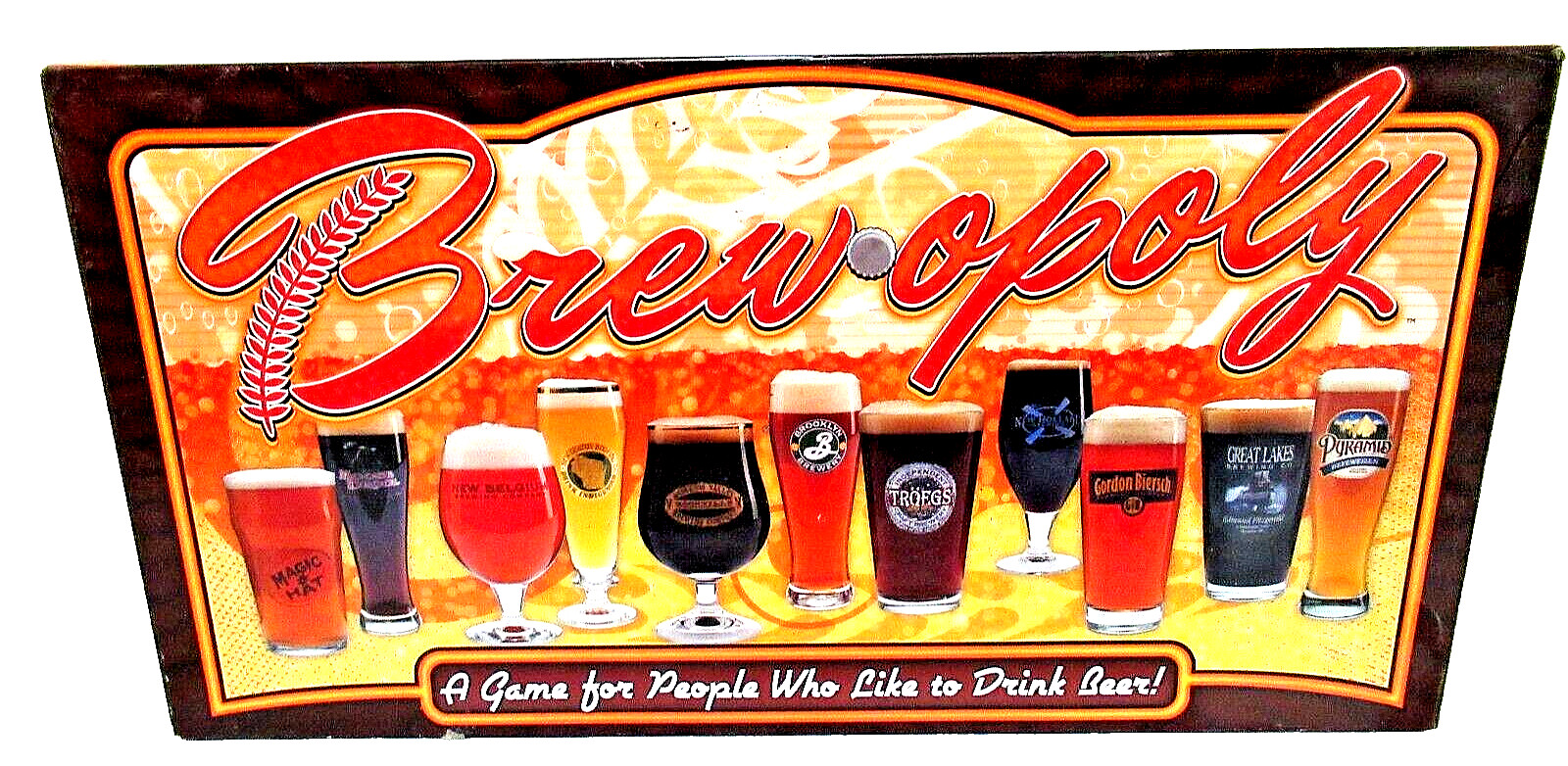 Late for the Sky BREW-OPOLY Game For People Who Like to Drink BEER! Unused!