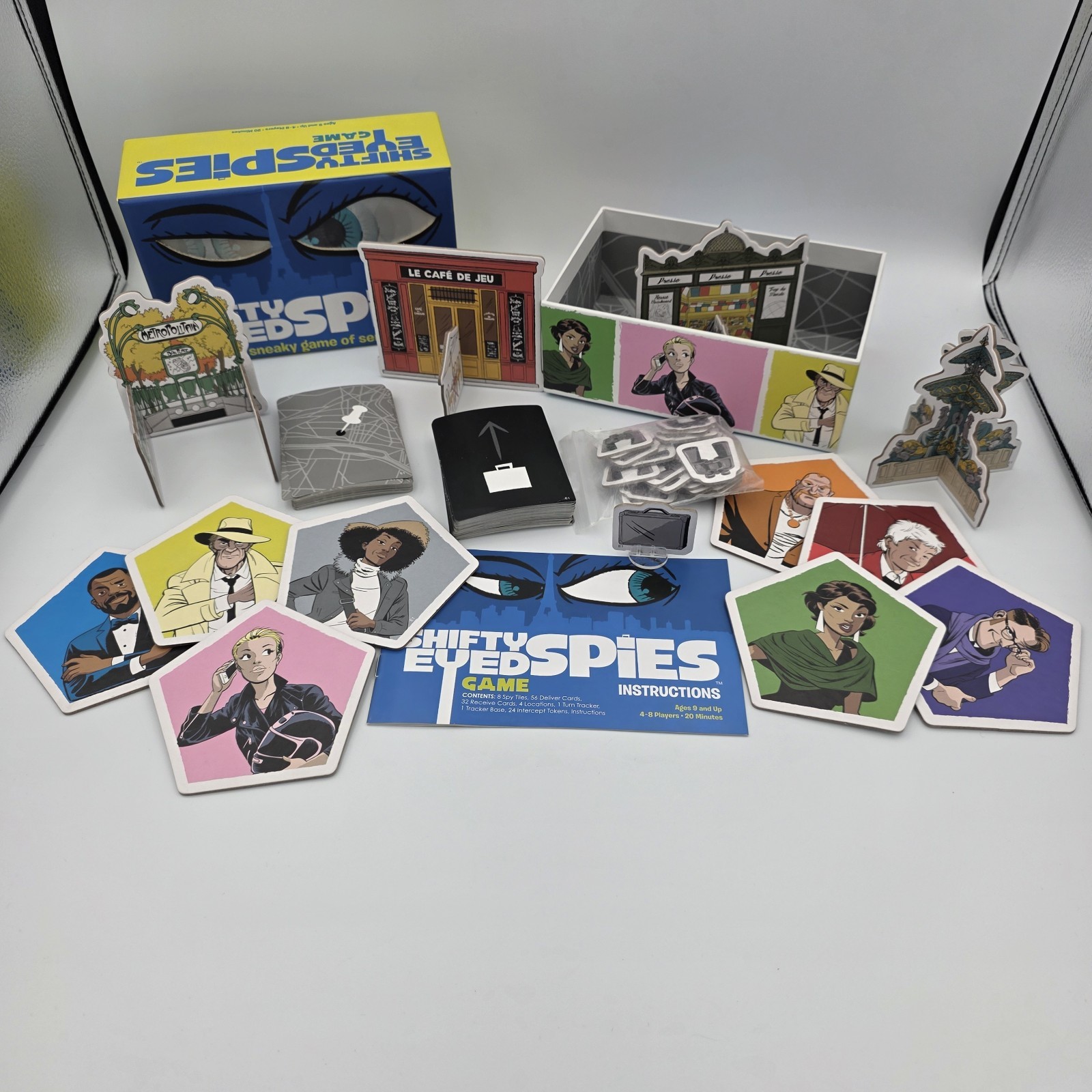 Shifty Eyed Spies A Sneaky Game Of Sending Signals 100% Complete Card Board Game