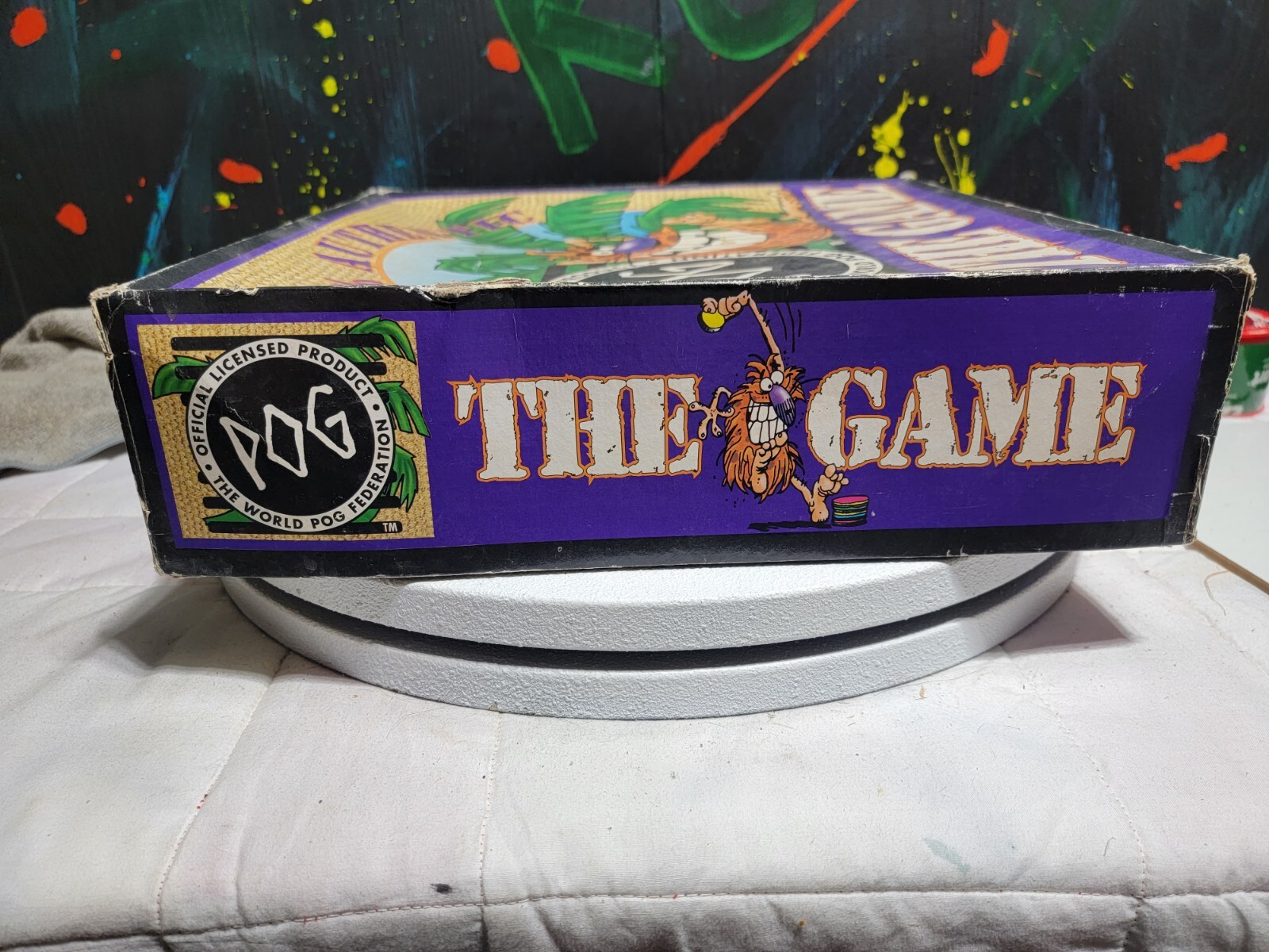 94 Pog the Game “World Pog Federation” VTG Milton Bradley 205 POG 4 Metal SLMRS