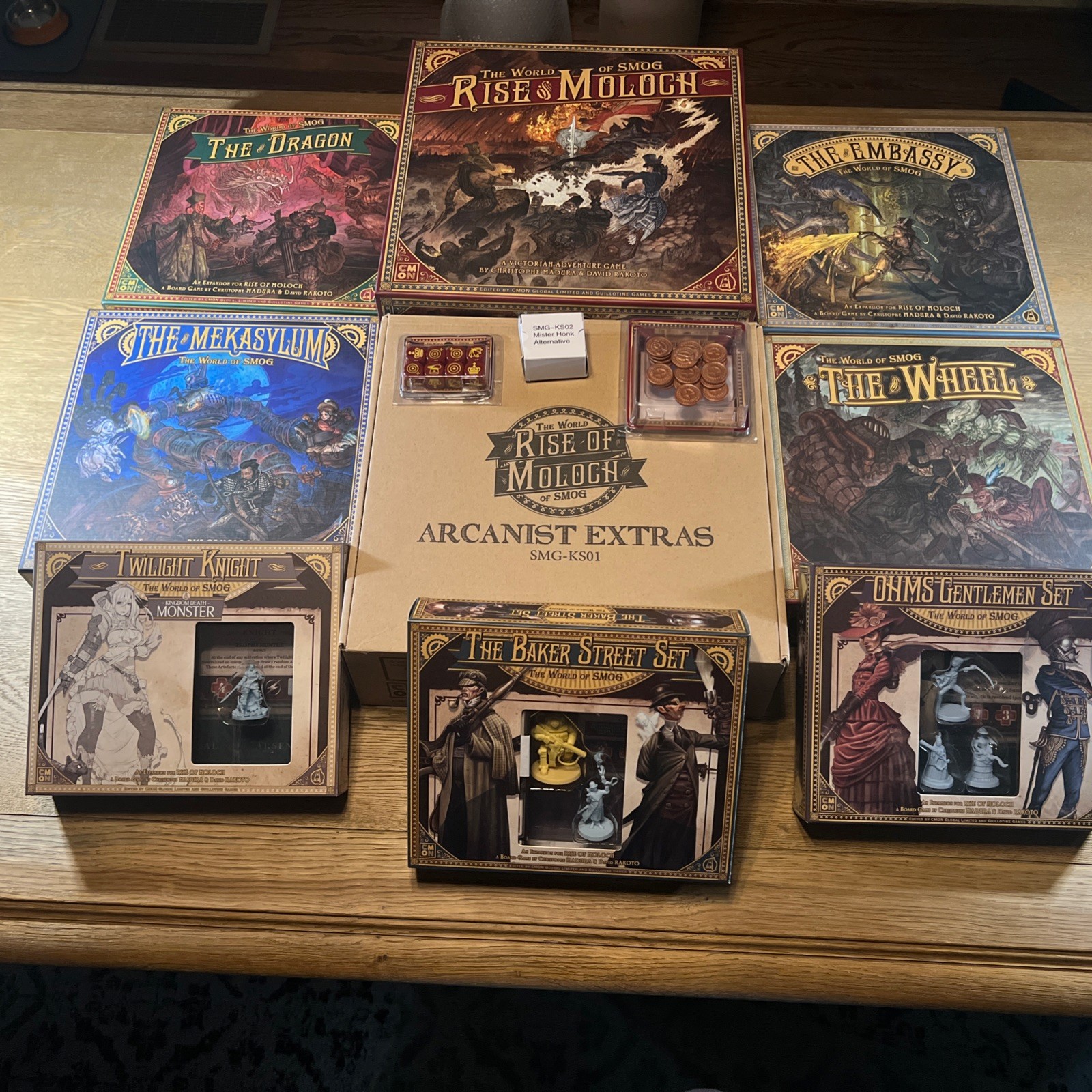 CMON The World of SMOG: Rise of Moloch – Huge KS Lot; great condition, extras