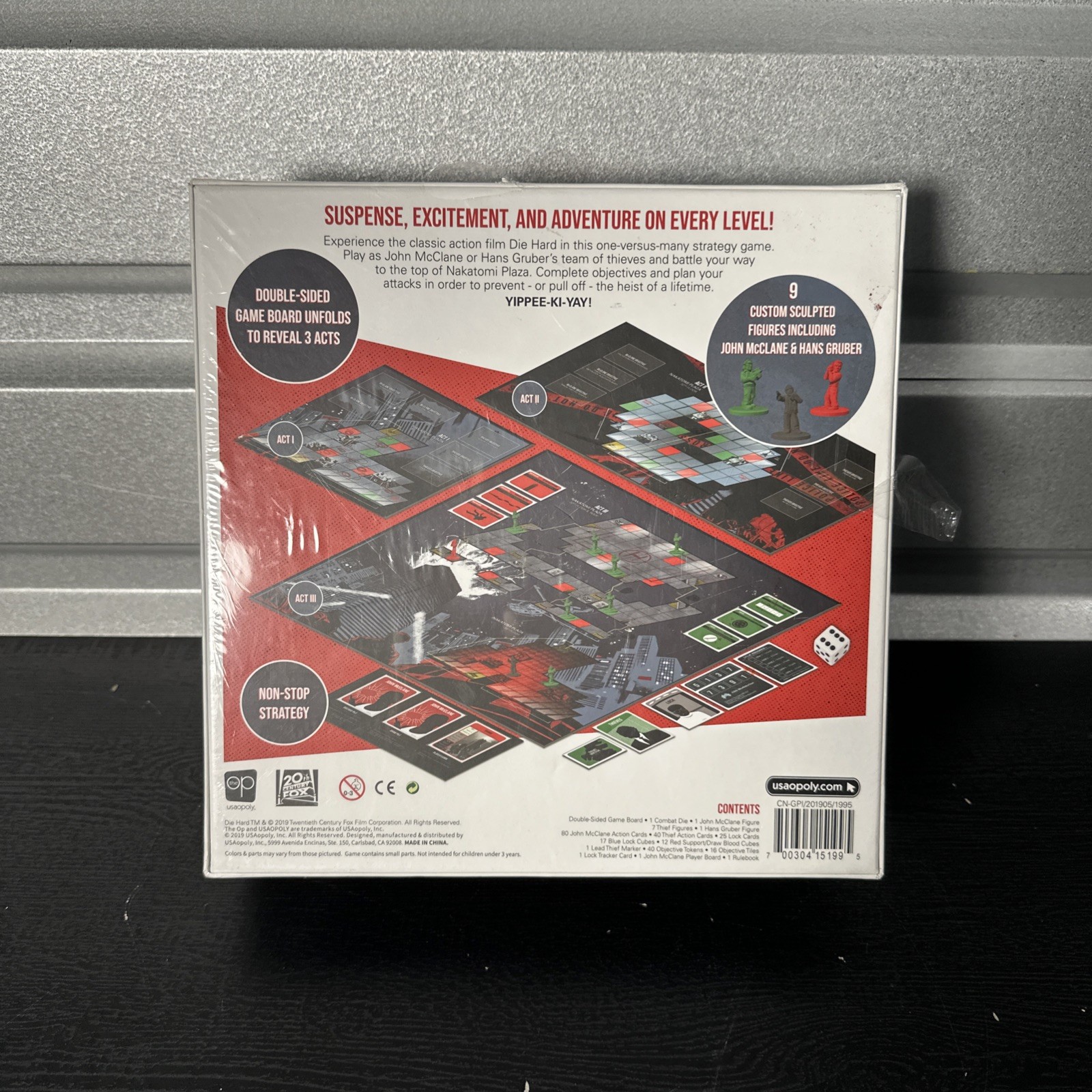 Die Hard The Nakatomi Heist Board Game OP Games Factory Sealed NEW!