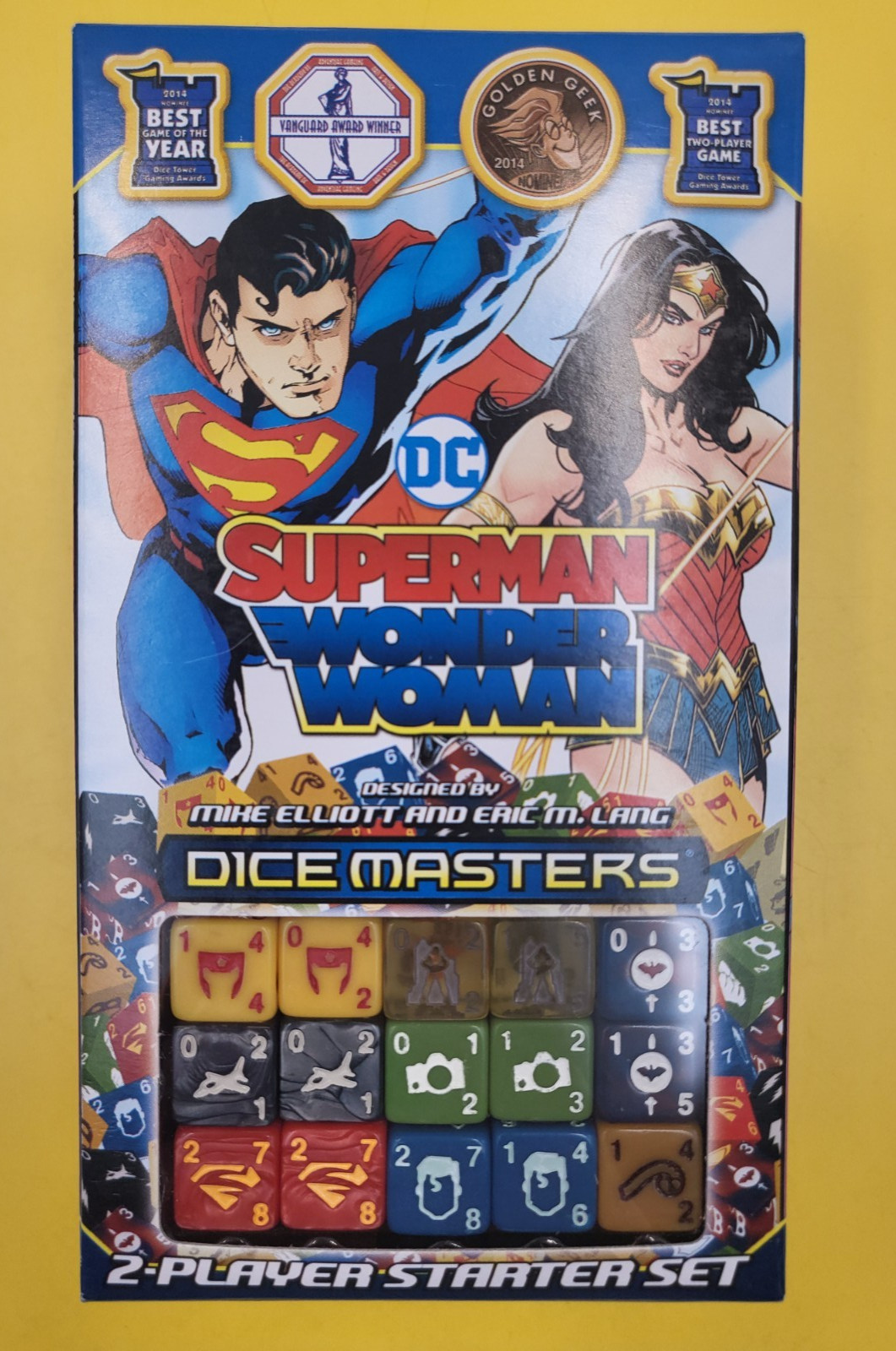 Superman Wonder Woman Dice Masters 2-Player Starter Set Sealed Wizkids/Neca